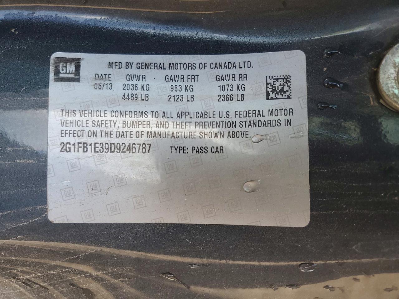2013 Chevrolet Camaro Lt Charcoal vin: 2G1FB1E39D9246787