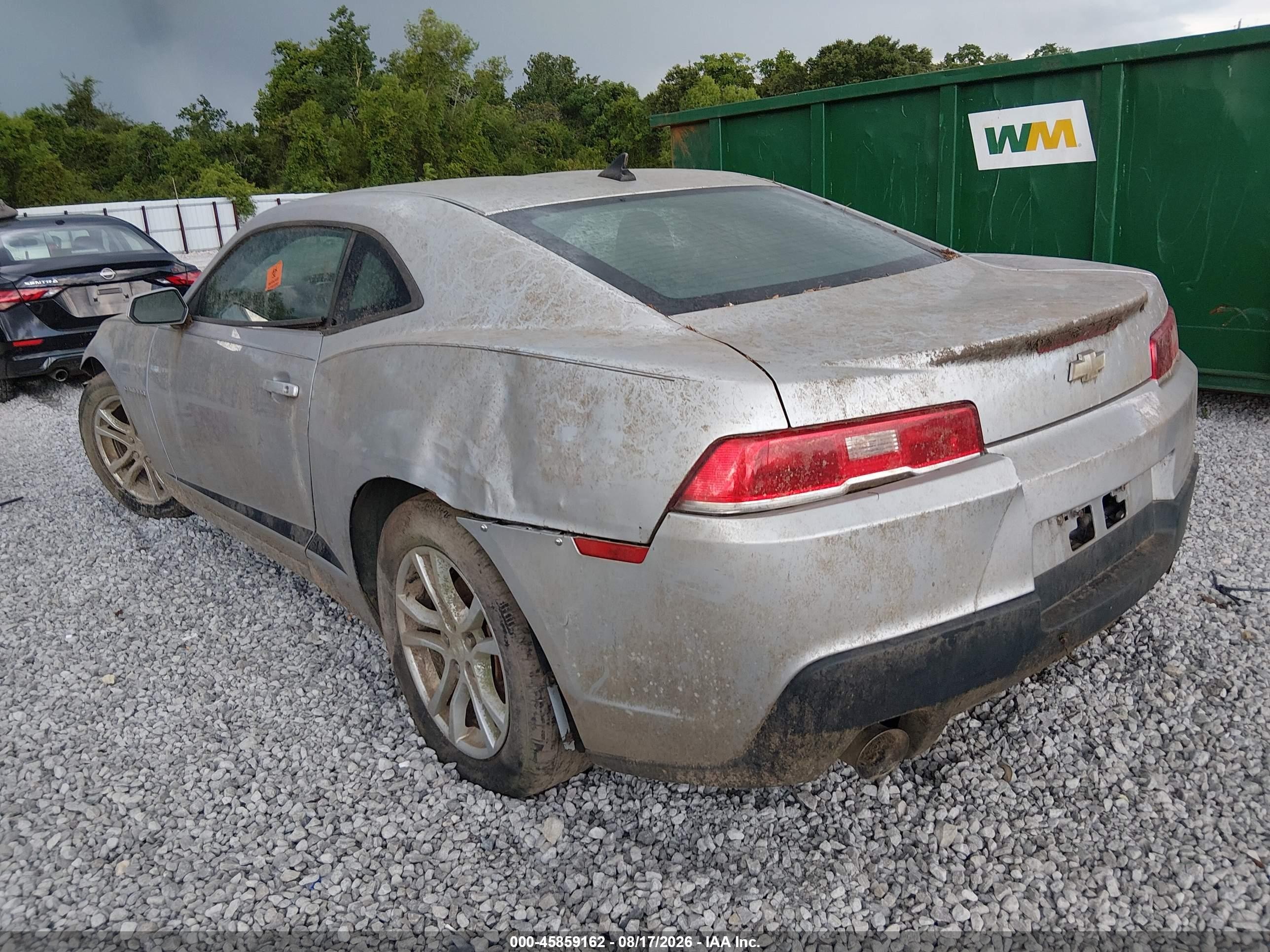 2014 Chevrolet Camaro 1lt Серебряный vin: 2G1FB1E39E9128577