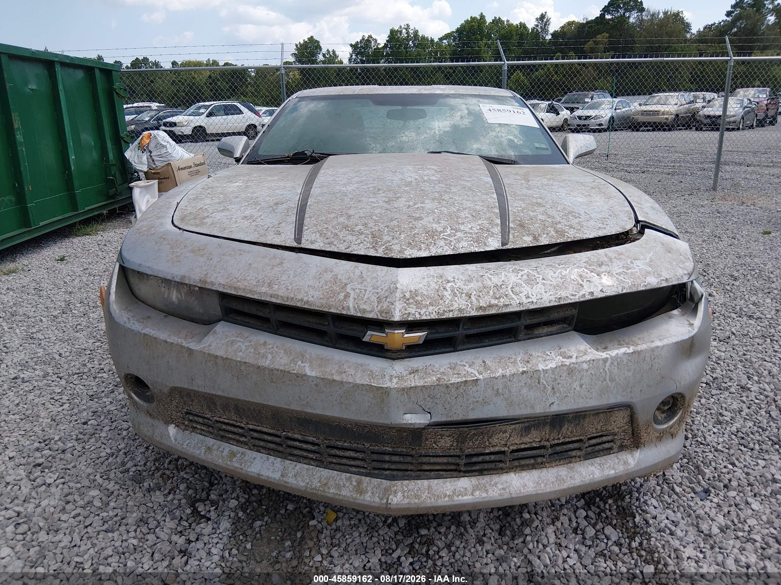 2014 Chevrolet Camaro 1lt Серебряный vin: 2G1FB1E39E9128577