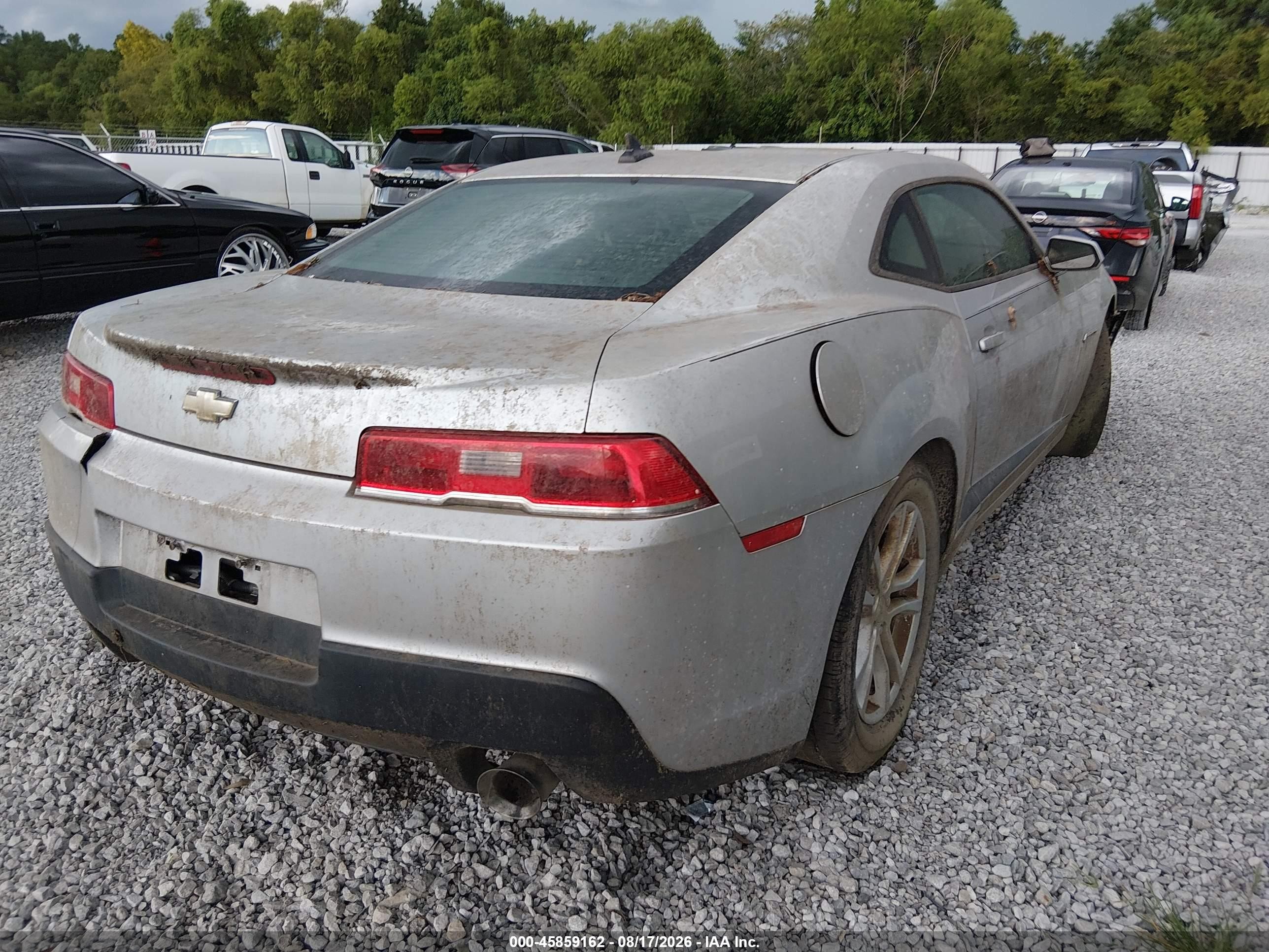 2014 Chevrolet Camaro 1lt Серебряный vin: 2G1FB1E39E9128577