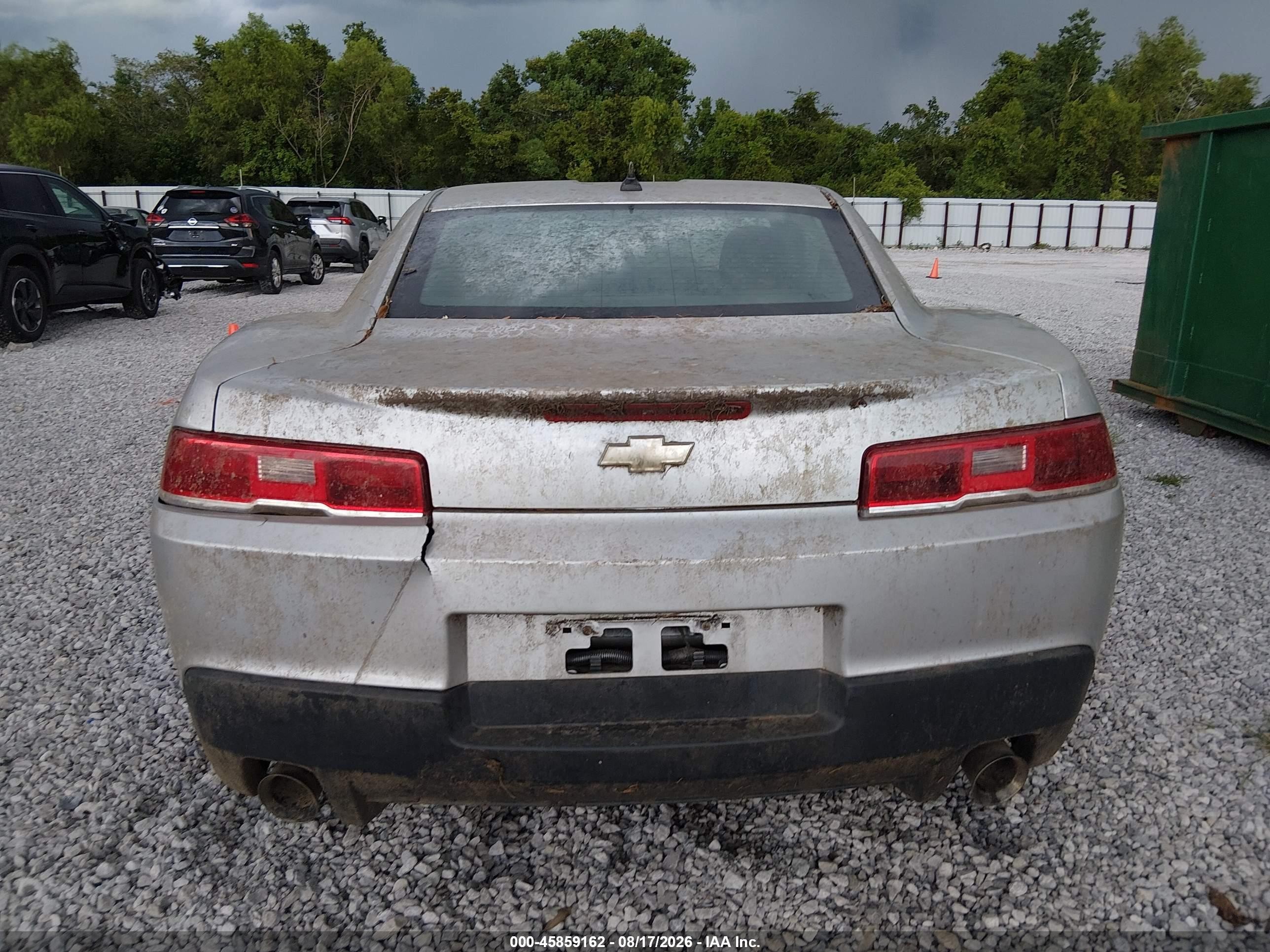 2014 Chevrolet Camaro 1lt Серебряный vin: 2G1FB1E39E9128577