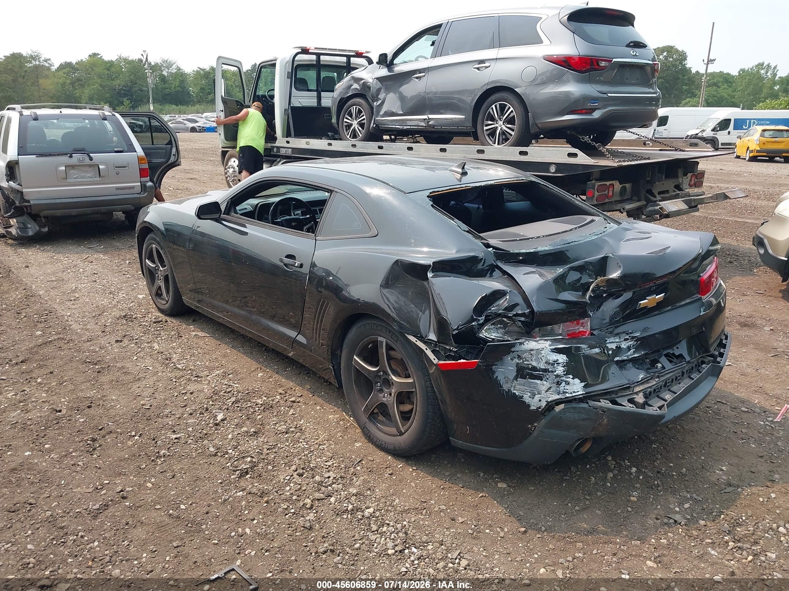 2014 Chevrolet Camaro 1lt Black vin: 2G1FB1E39E9132998