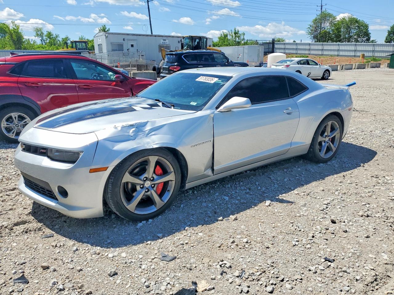 2014 Chevrolet Camaro Lt Silver vin: 2G1FB1E39E9137263
