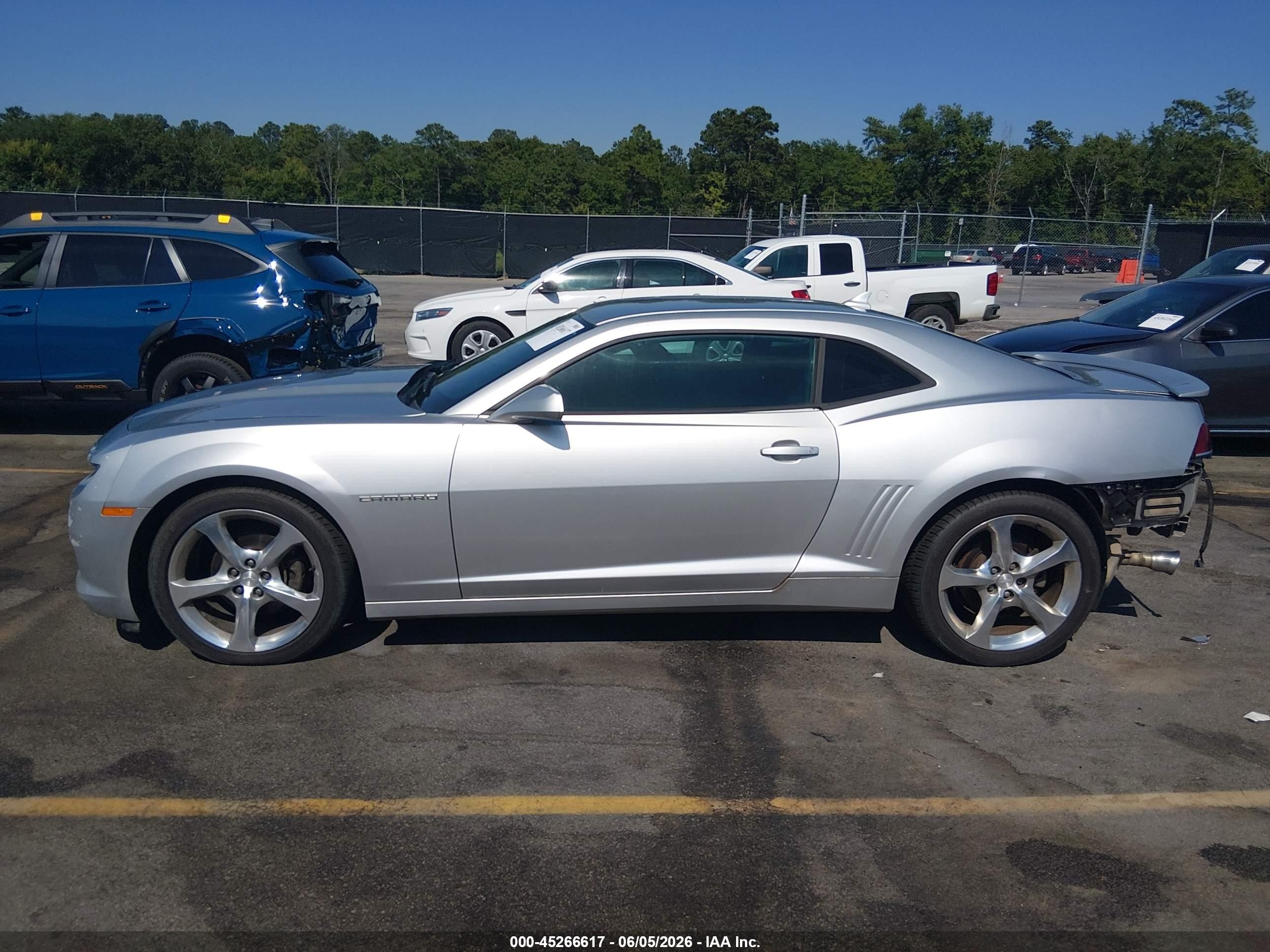 2014 Chevrolet Camaro 1lt Silver vin: 2G1FB1E39E9217064