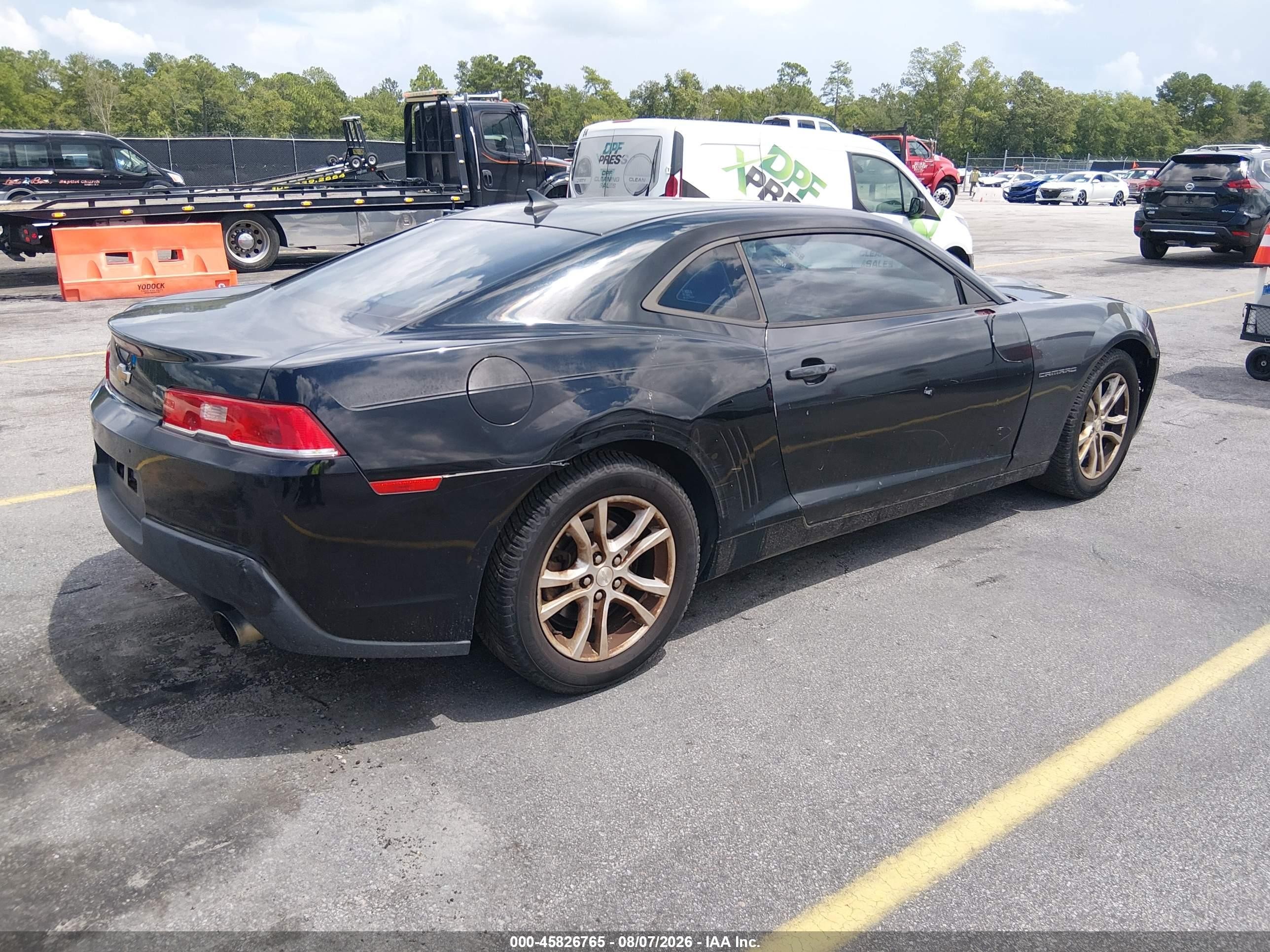 2014 Chevrolet Camaro 1lt Black vin: 2G1FB1E39E9263588