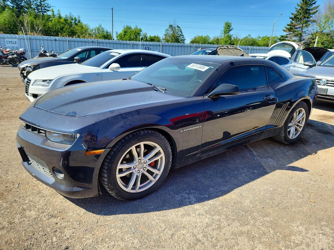 2014 Chevrolet Camaro Lt Синий vin: 2G1FB1E39E9274588