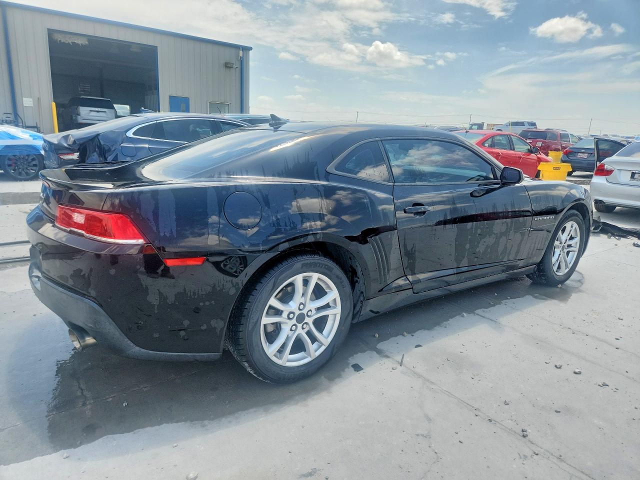2015 Chevrolet Camaro Ls Black vin: 2G1FB1E39F9136146