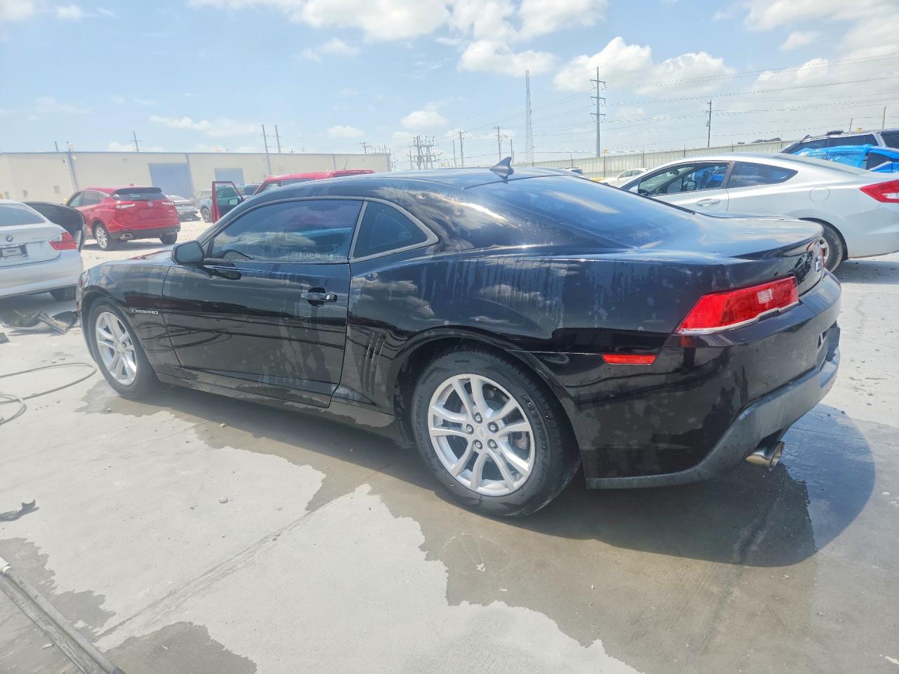 2015 Chevrolet Camaro Ls Black vin: 2G1FB1E39F9136146