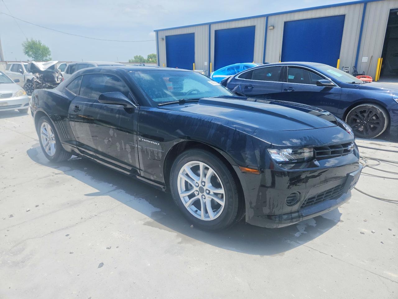 2015 Chevrolet Camaro Ls Black vin: 2G1FB1E39F9136146