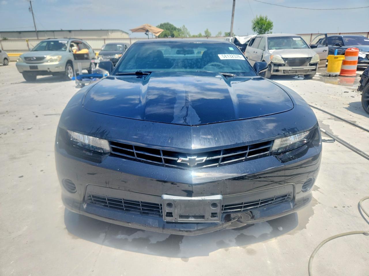 2015 Chevrolet Camaro Ls Black vin: 2G1FB1E39F9136146