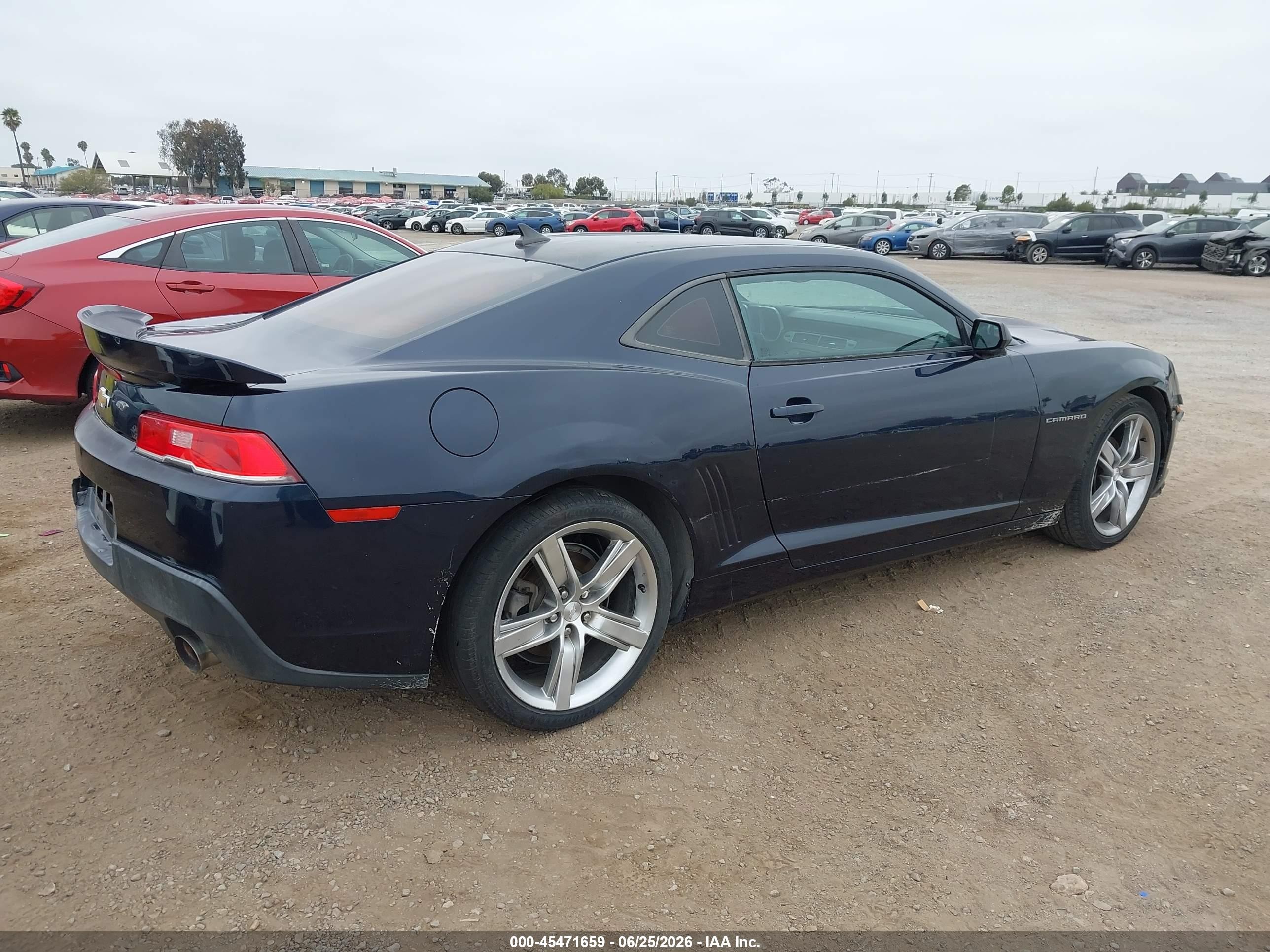 2015 Chevrolet Camaro 2ls Dark Blue vin: 2G1FB1E39F9153044