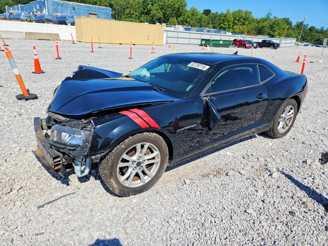 2015 Chevrolet Camaro Ls Black vin: 2G1FB1E39F9262815