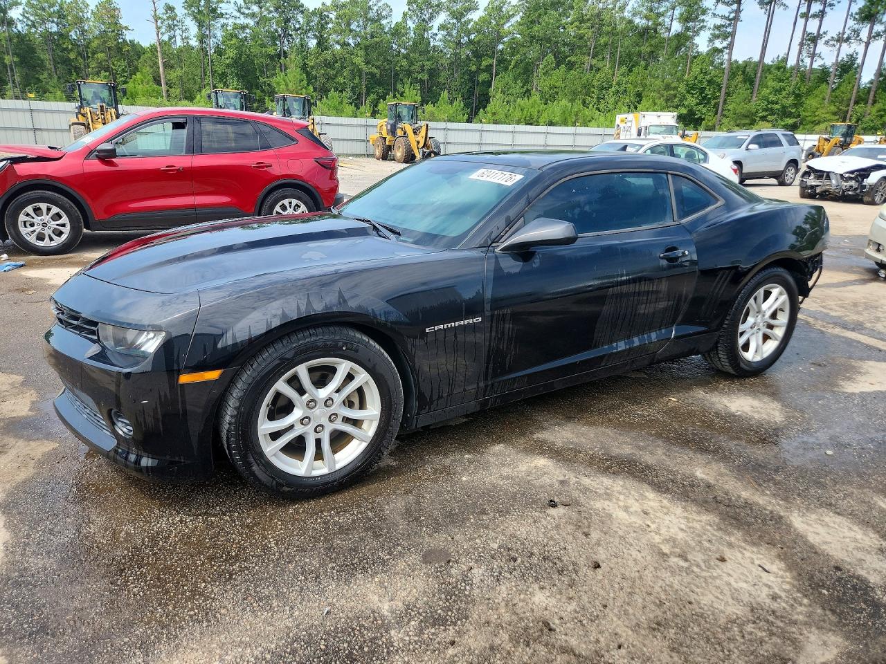 2015 Chevrolet Camaro Ls Black vin: 2G1FB1E39F9265536