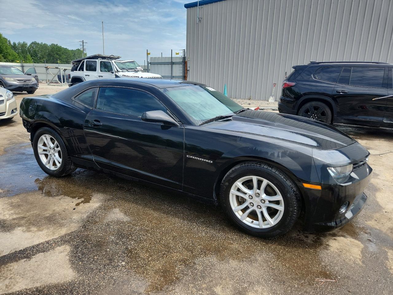 2015 Chevrolet Camaro Ls Black vin: 2G1FB1E39F9265536