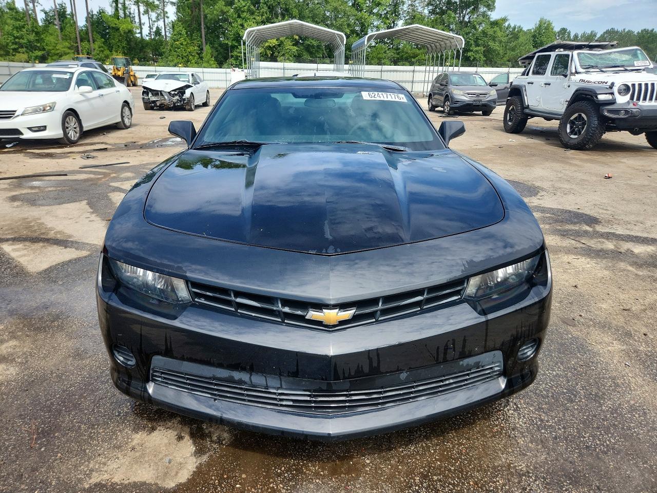 2015 Chevrolet Camaro Ls Black vin: 2G1FB1E39F9265536