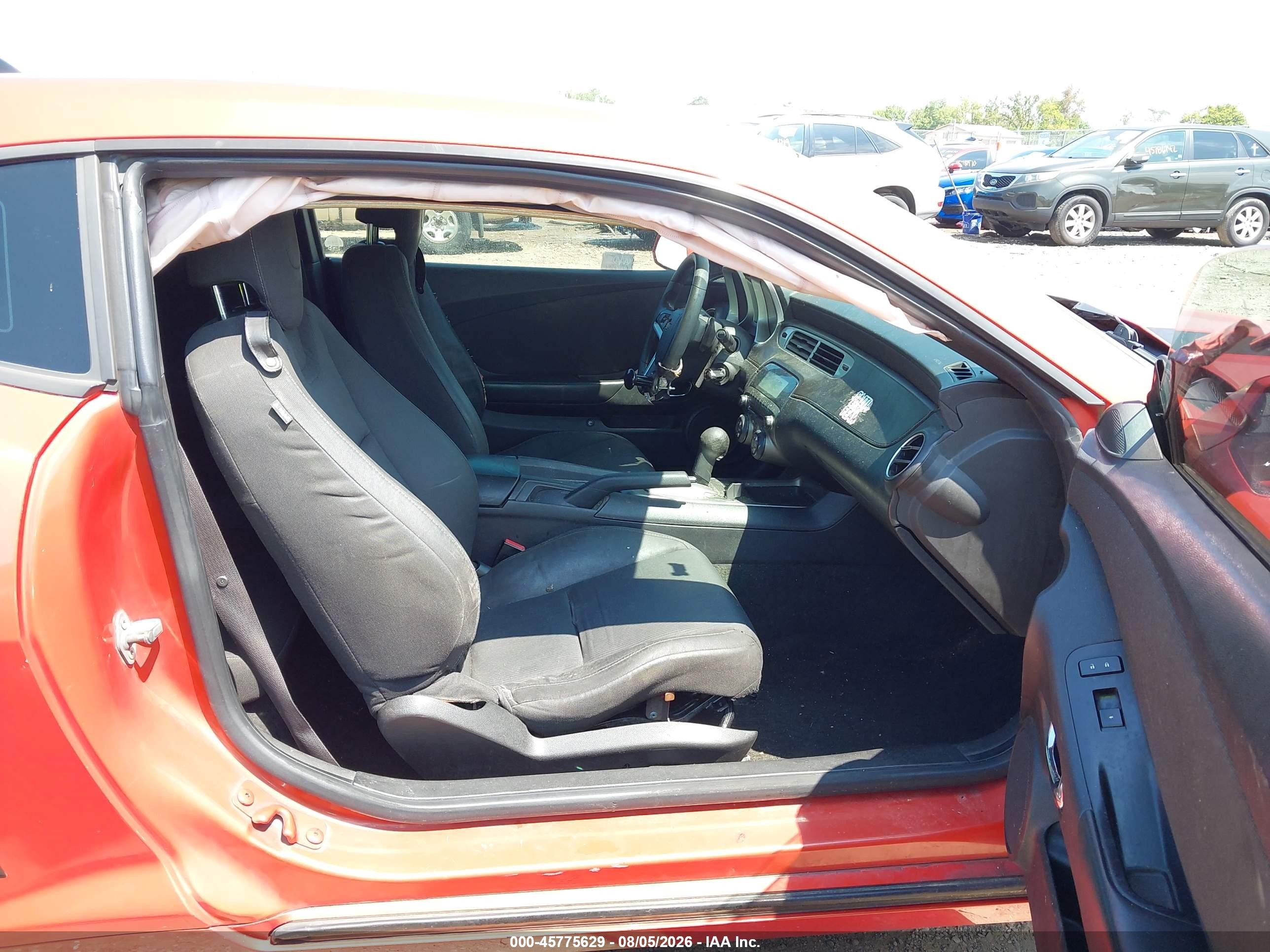2012 Chevrolet Camaro 1lt Orange vin: 2G1FB1E3XC9105628