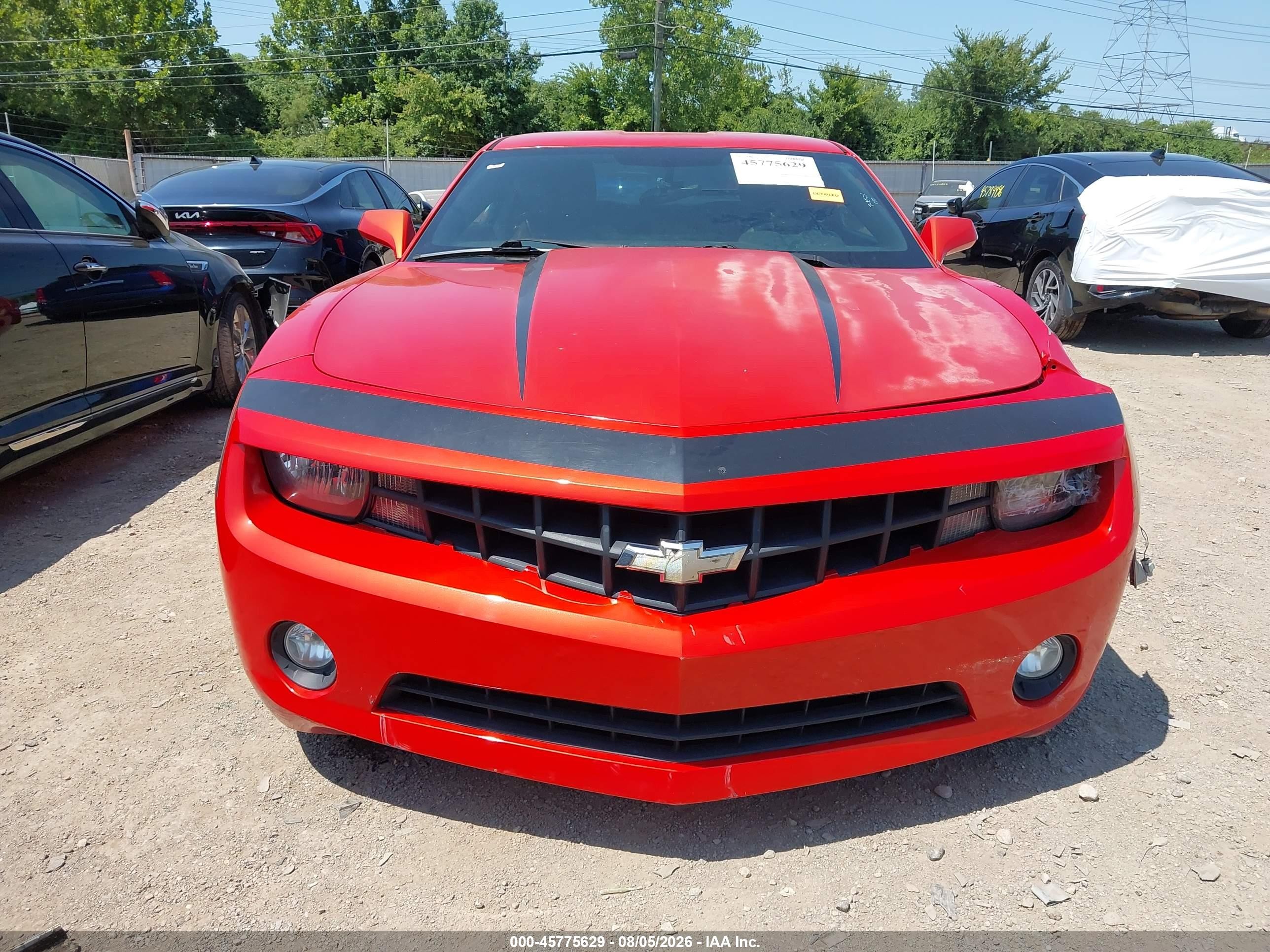 2012 Chevrolet Camaro 1lt Orange vin: 2G1FB1E3XC9105628
