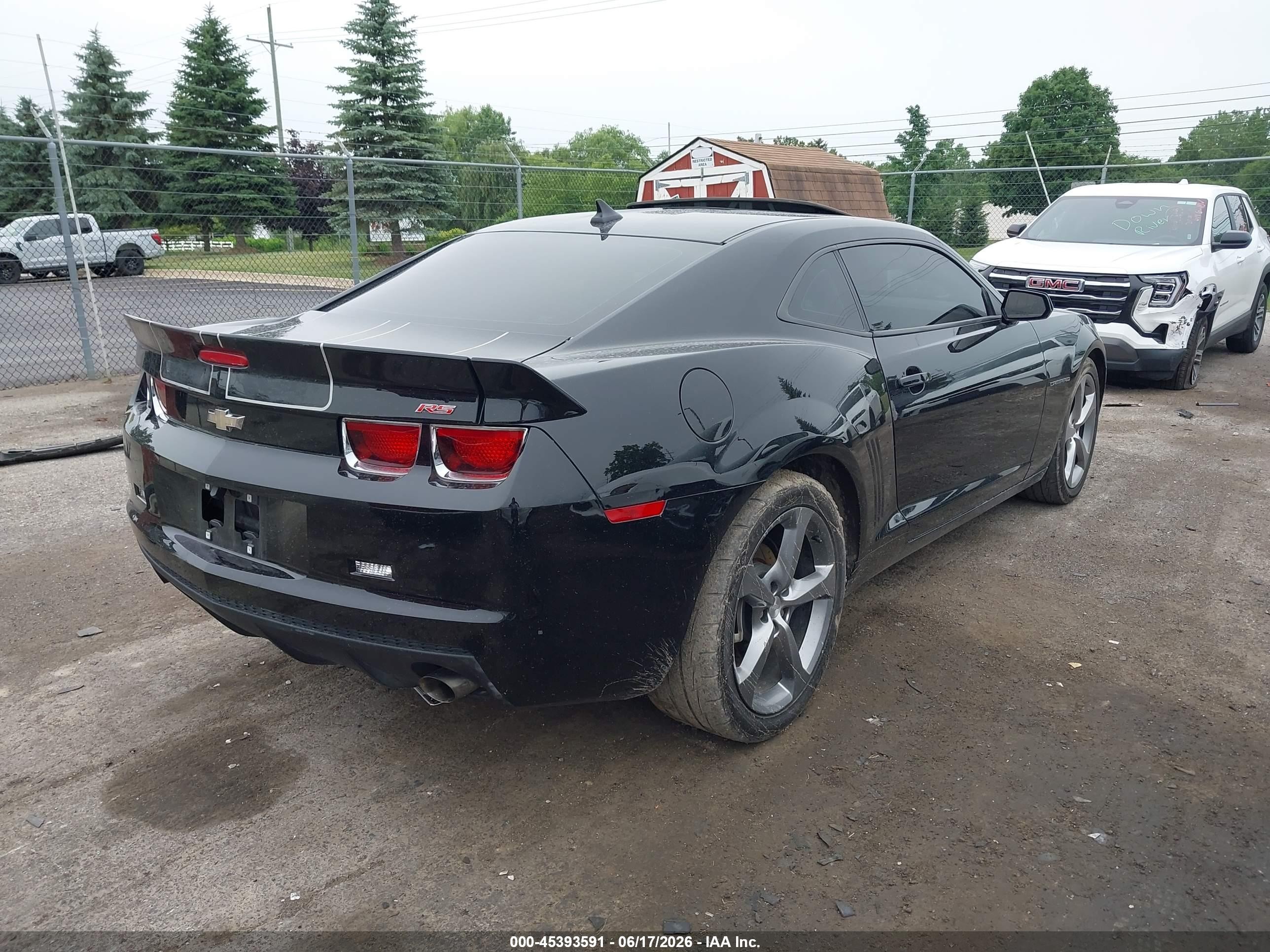 2012 Chevrolet Camaro 1lt Black vin: 2G1FB1E3XC9123191