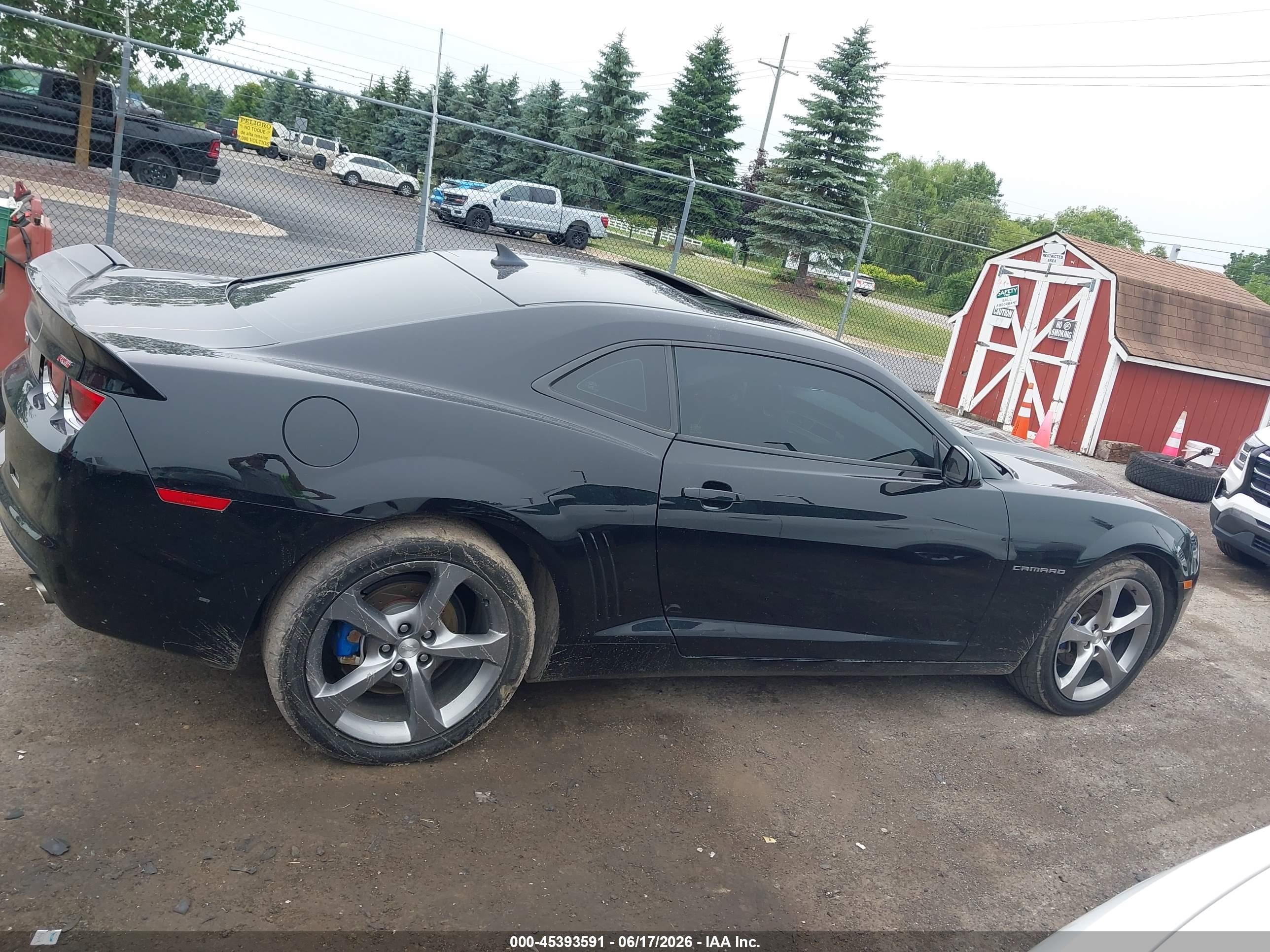 2012 Chevrolet Camaro 1lt Black vin: 2G1FB1E3XC9123191