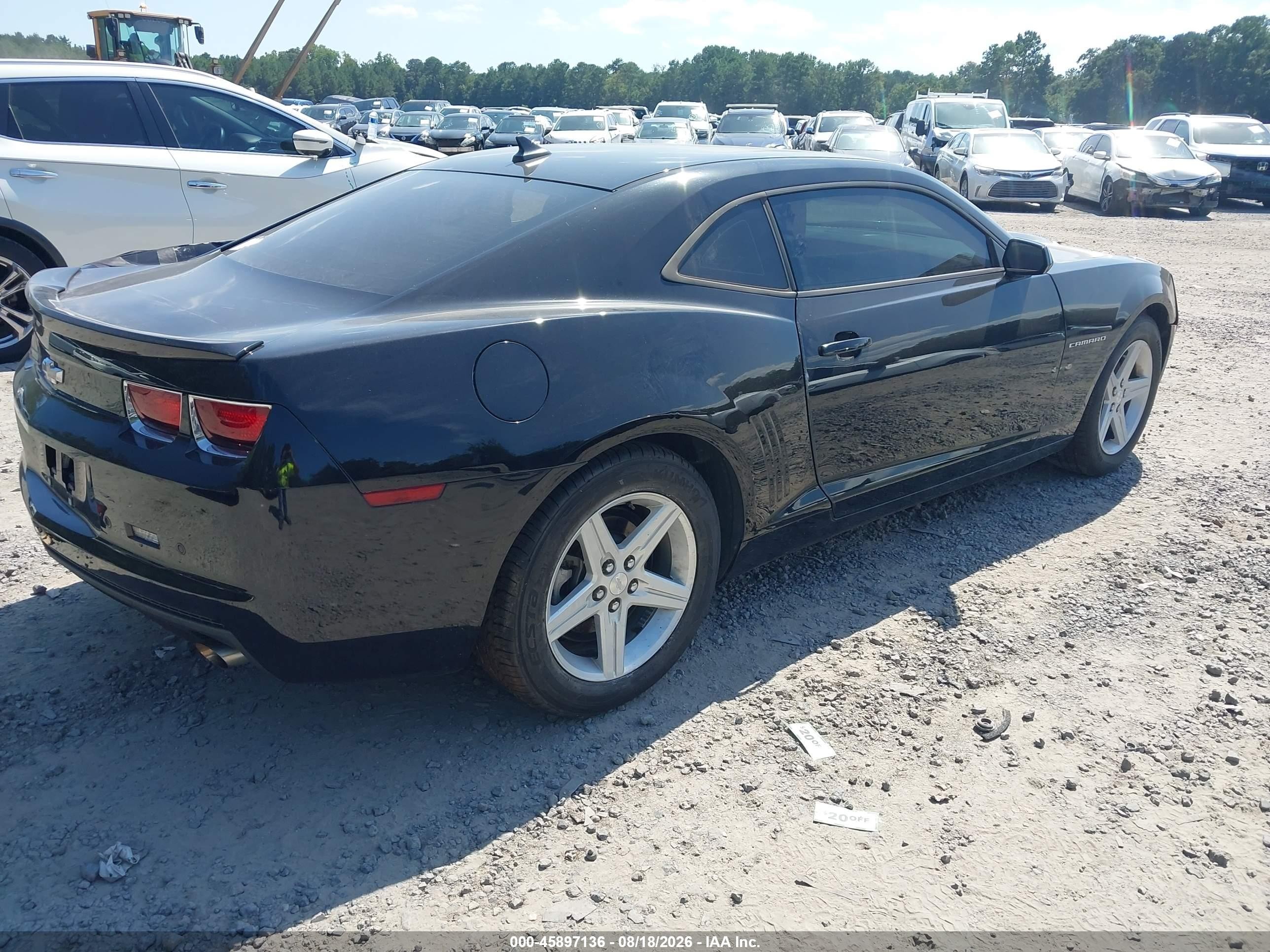 2012 Chevrolet Camaro 1lt Black vin: 2G1FB1E3XC9142744