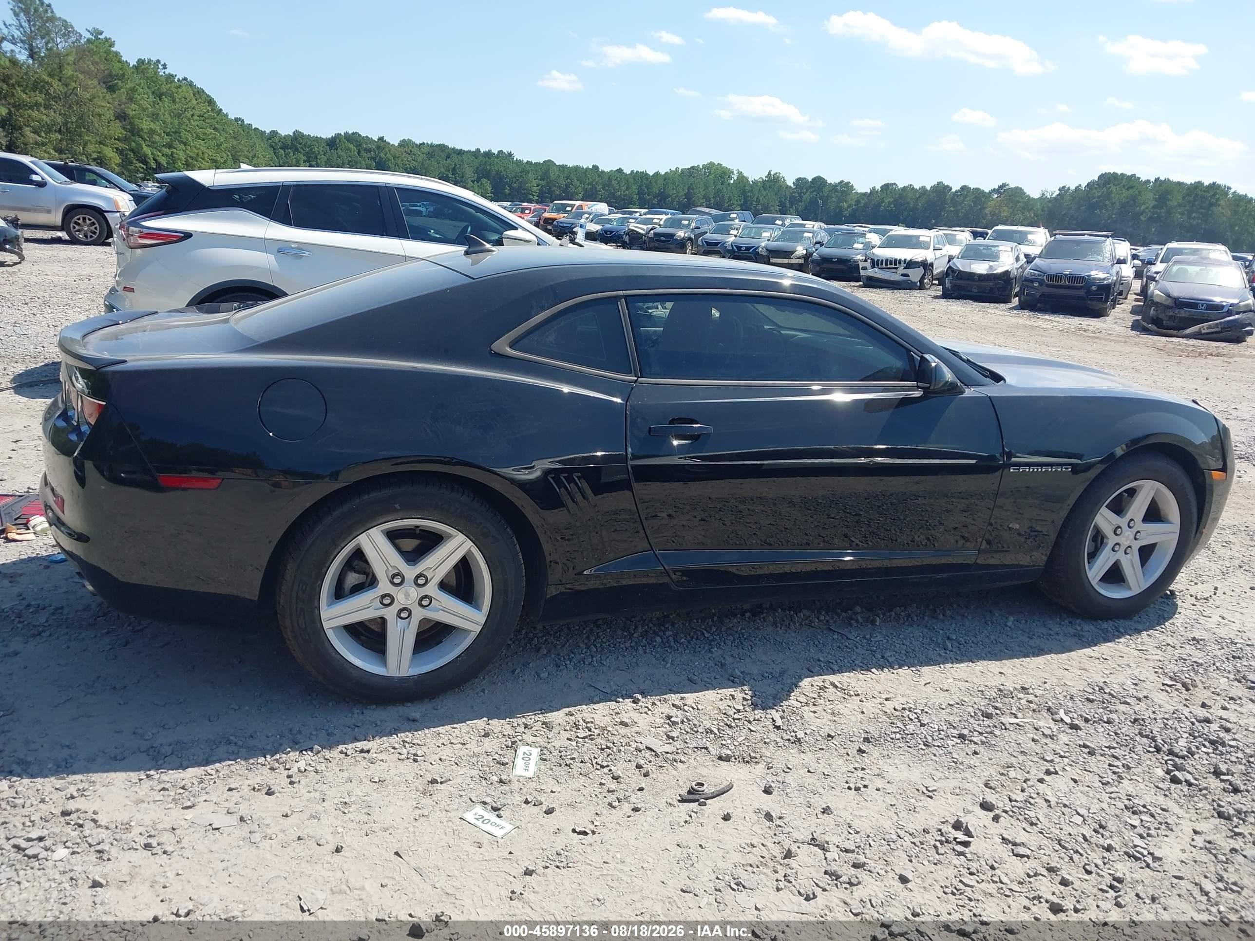 2012 Chevrolet Camaro 1lt Black vin: 2G1FB1E3XC9142744