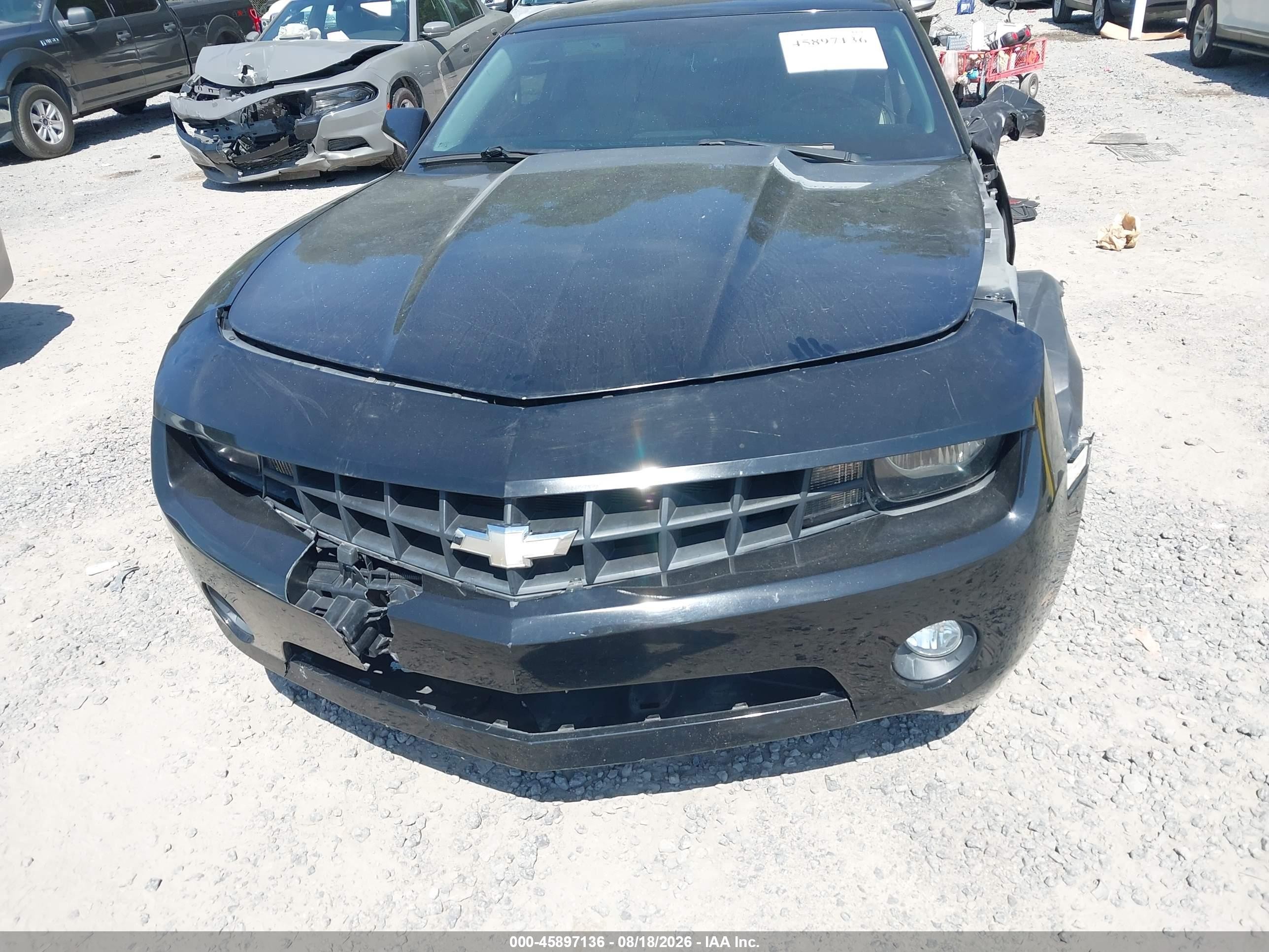 2012 Chevrolet Camaro 1lt Black vin: 2G1FB1E3XC9142744