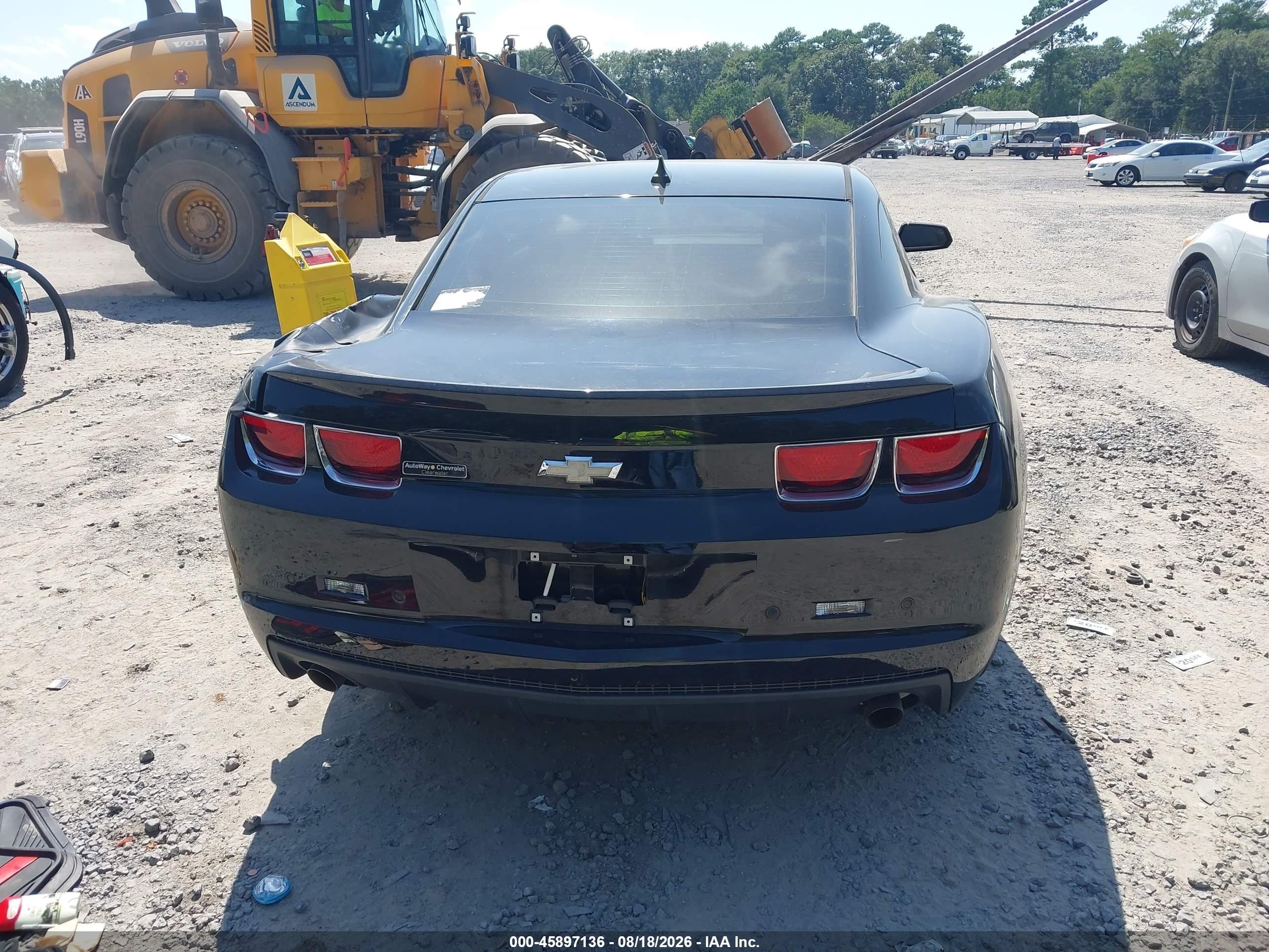 2012 Chevrolet Camaro 1lt Black vin: 2G1FB1E3XC9142744