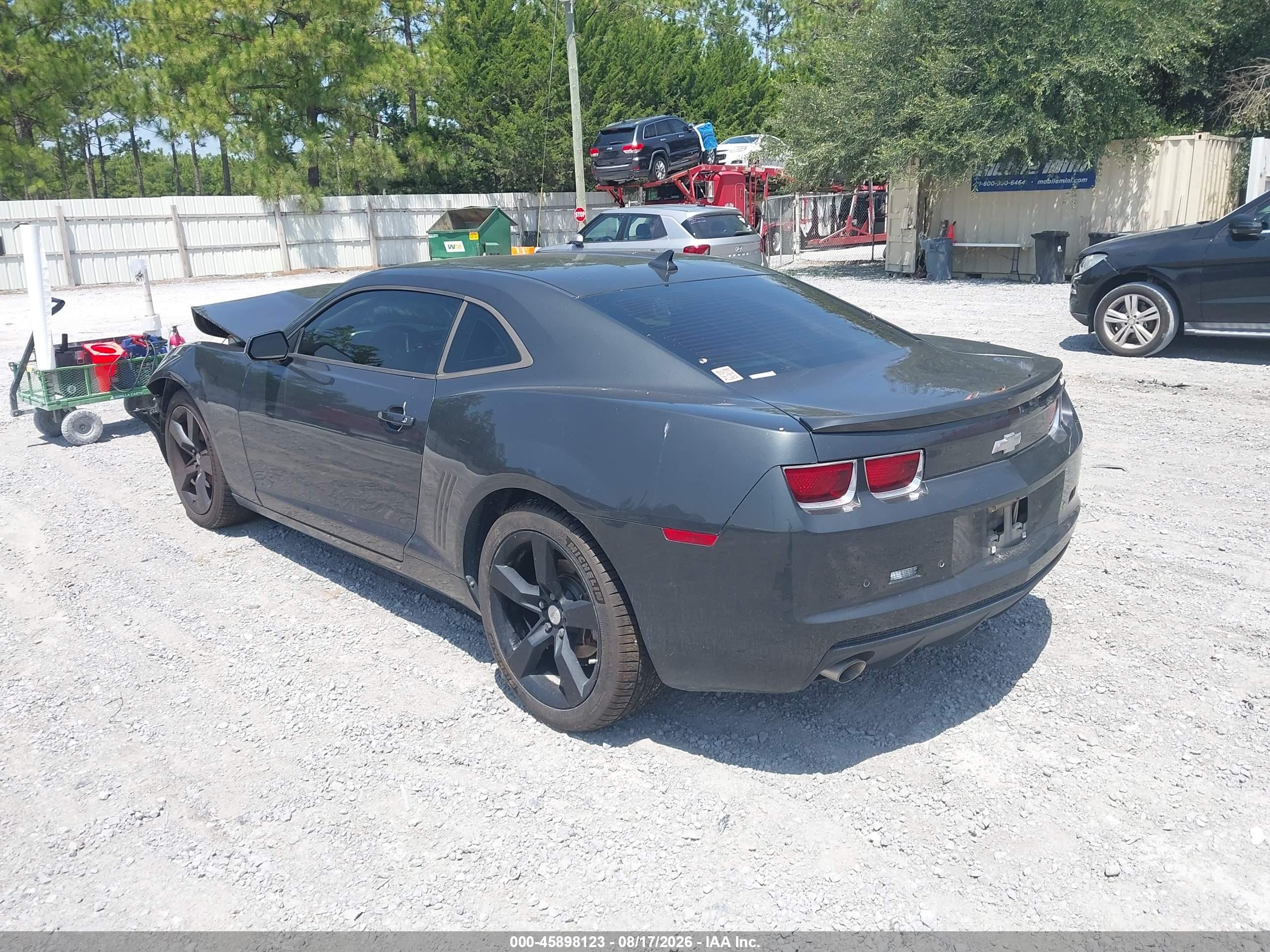 2012 Chevrolet Camaro 1lt Gray vin: 2G1FB1E3XC9165862