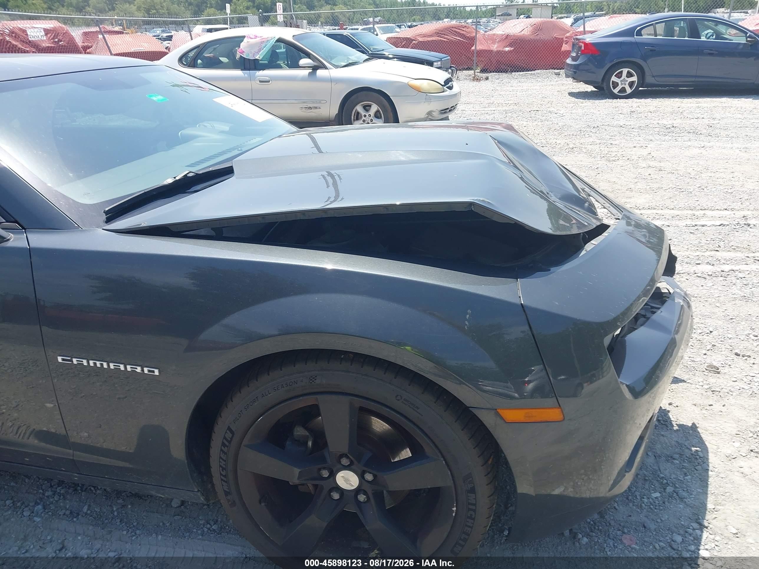 2012 Chevrolet Camaro 1lt Gray vin: 2G1FB1E3XC9165862