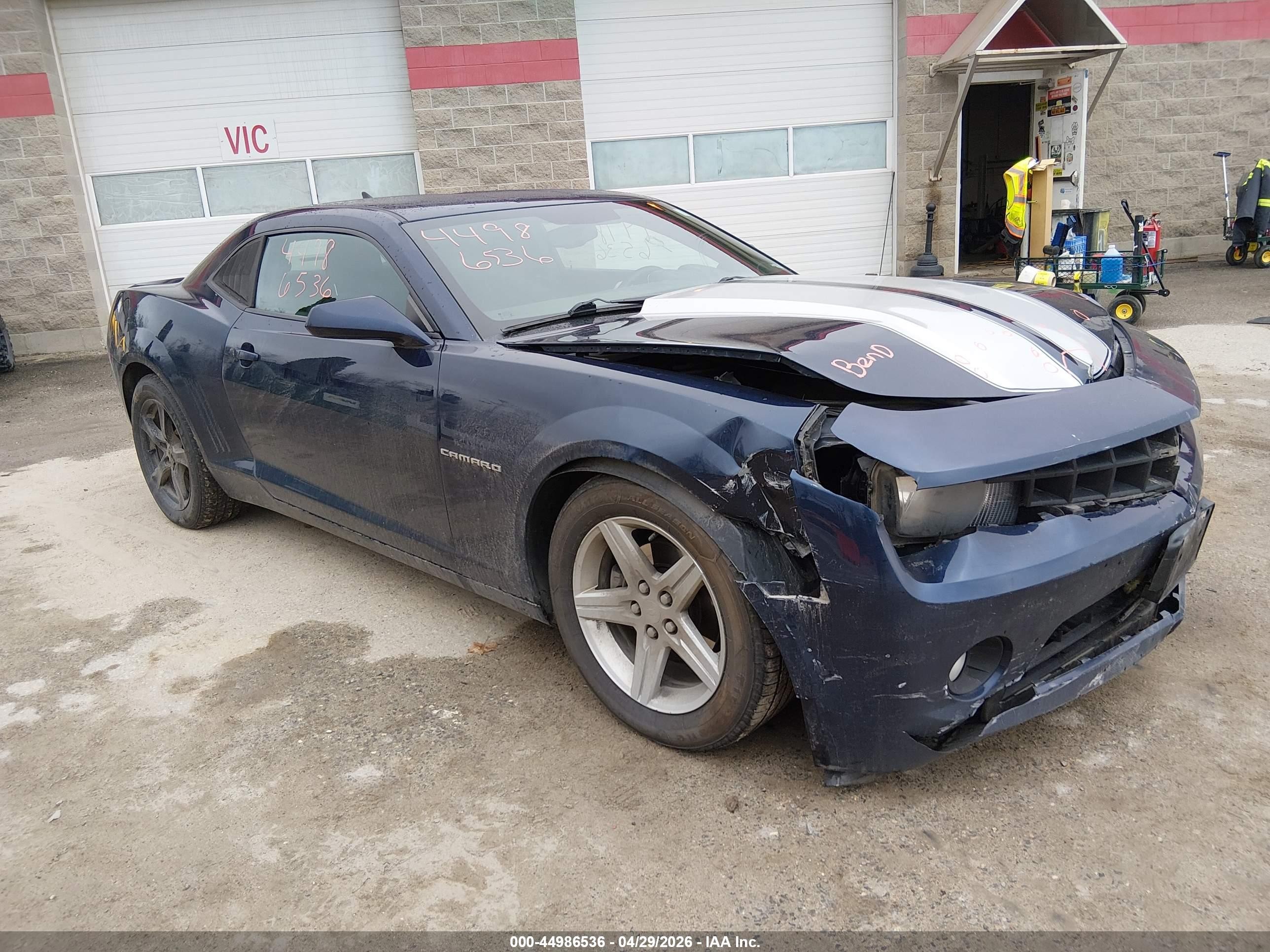 2012 Chevrolet Camaro 1lt Blue vin: 2G1FB1E3XC9192687
