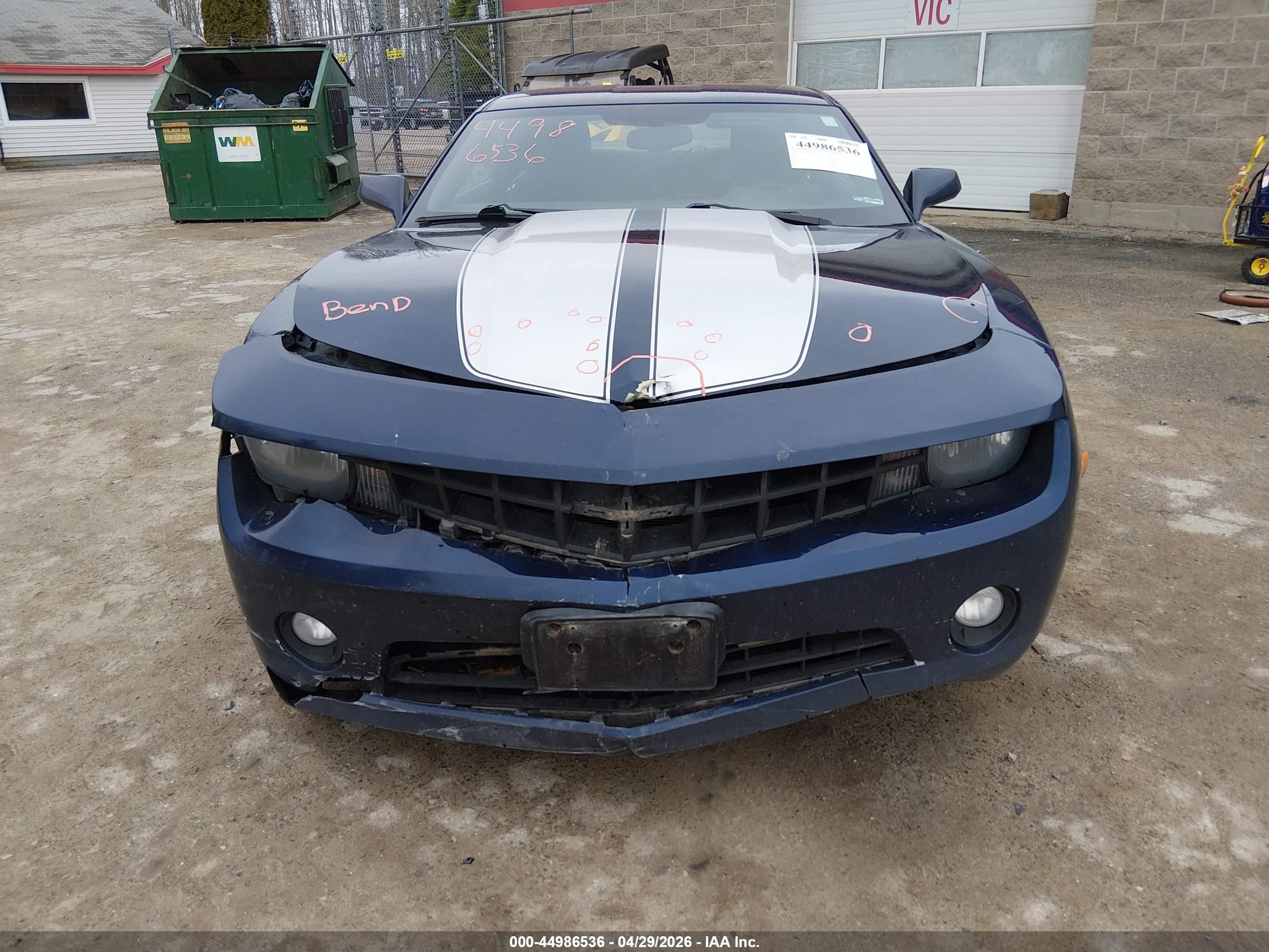2012 Chevrolet Camaro 1lt Синий vin: 2G1FB1E3XC9192687