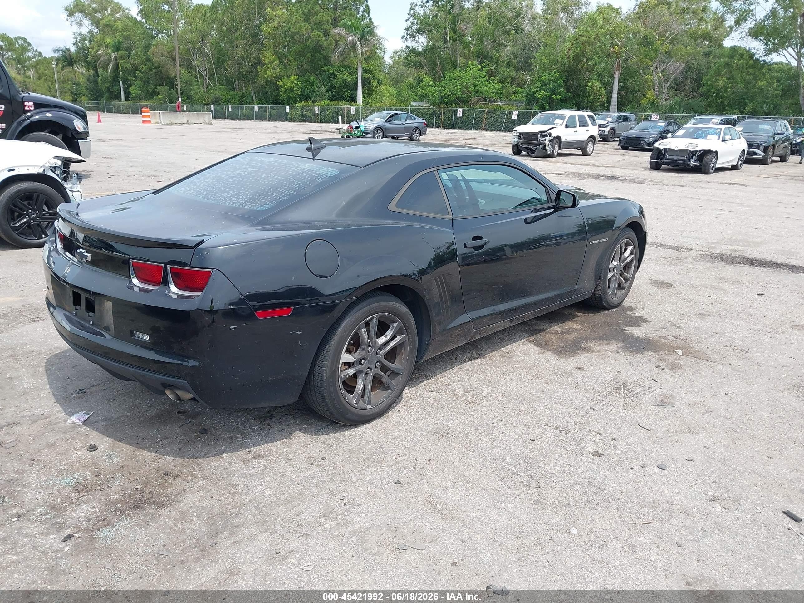2013 Chevrolet Camaro 1lt Black vin: 2G1FB1E3XD9120471