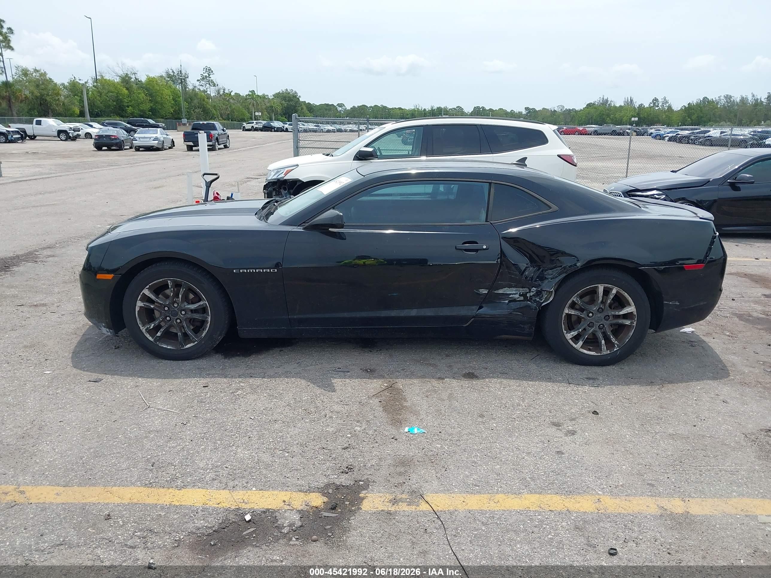 2013 Chevrolet Camaro 1lt Black vin: 2G1FB1E3XD9120471