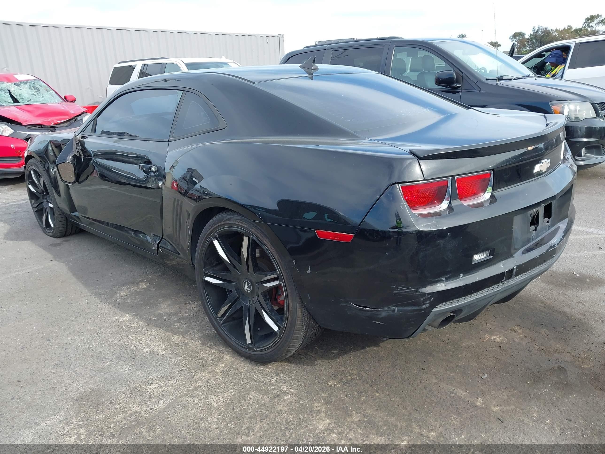 2013 Chevrolet Camaro 1lt Black vin: 2G1FB1E3XD9128876