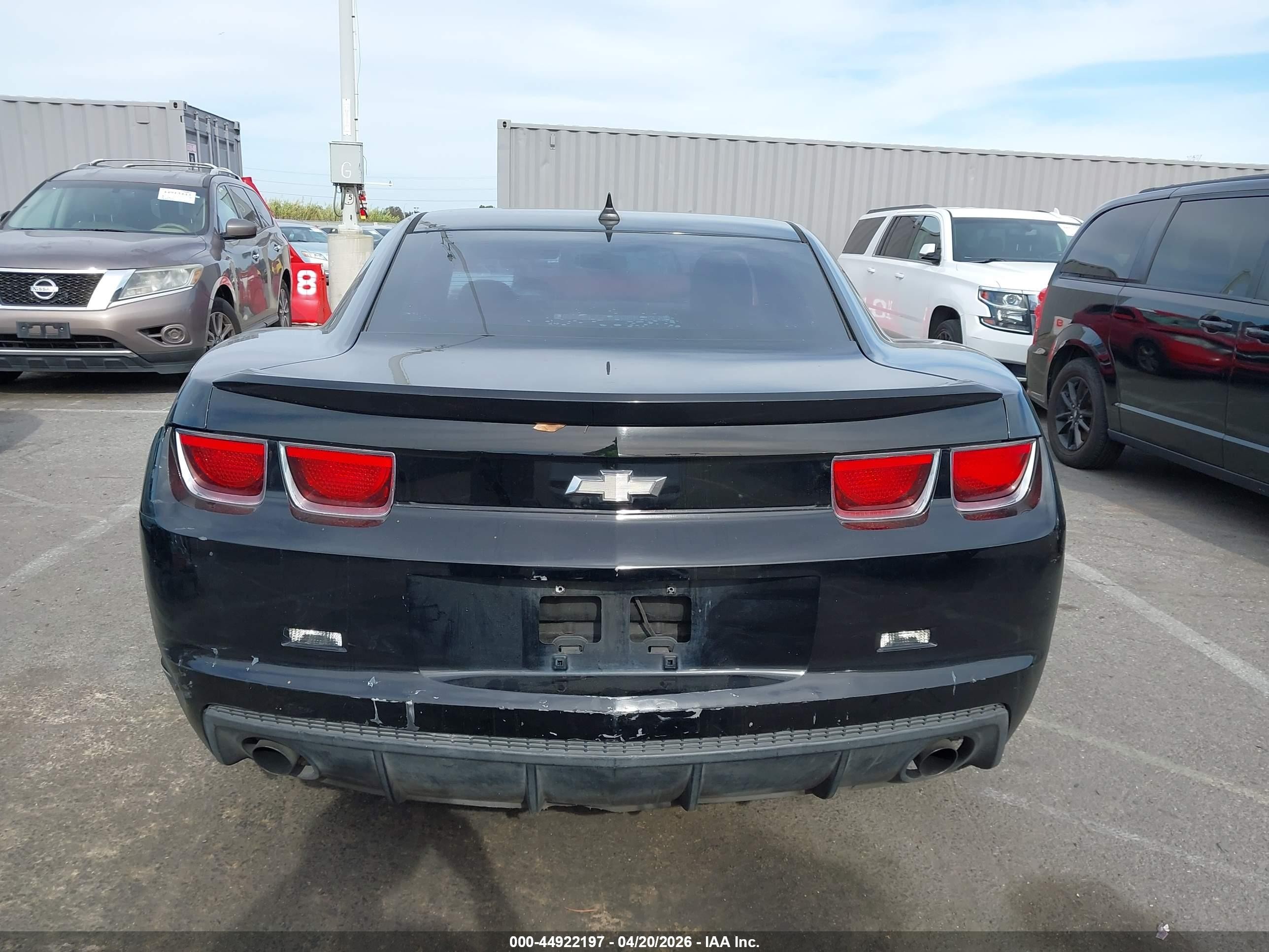2013 Chevrolet Camaro 1lt Black vin: 2G1FB1E3XD9128876
