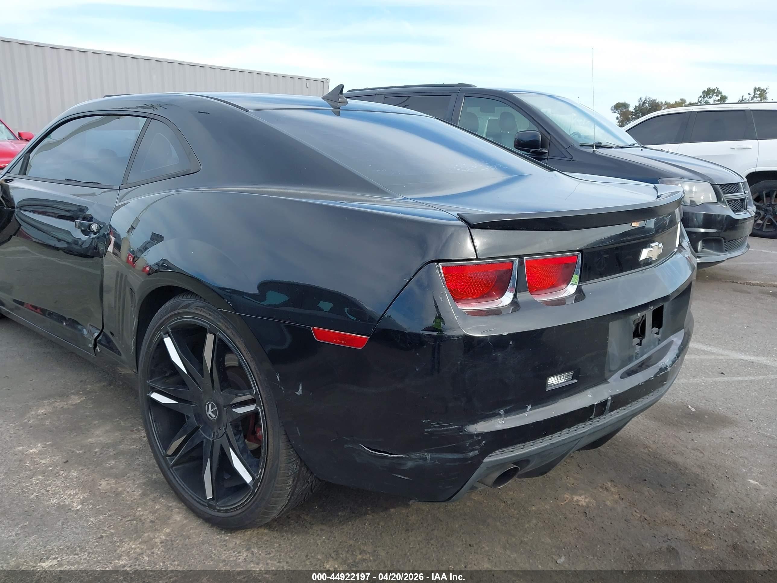2013 Chevrolet Camaro 1lt Black vin: 2G1FB1E3XD9128876