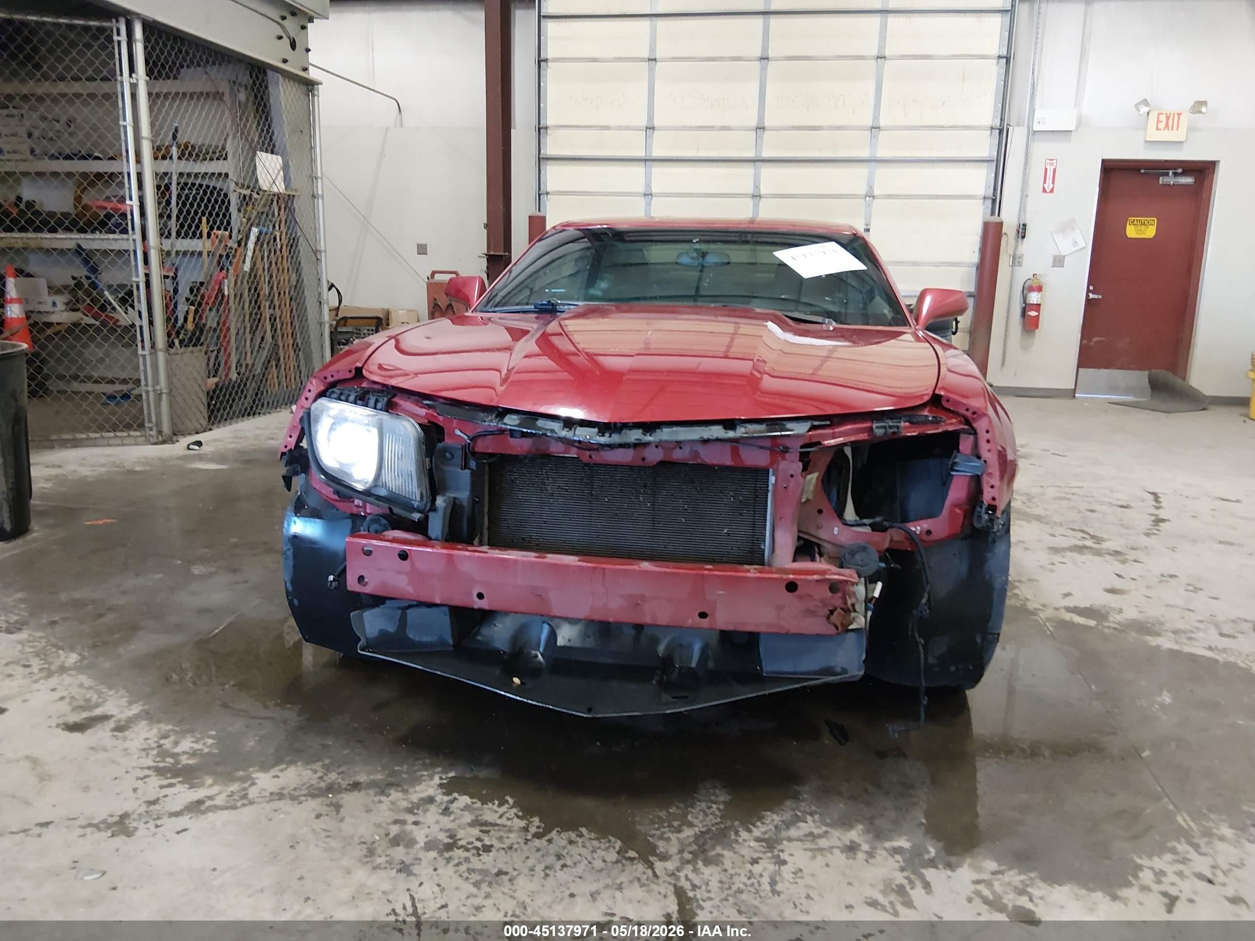 2013 Chevrolet Camaro 1lt Red vin: 2G1FB1E3XD9245745