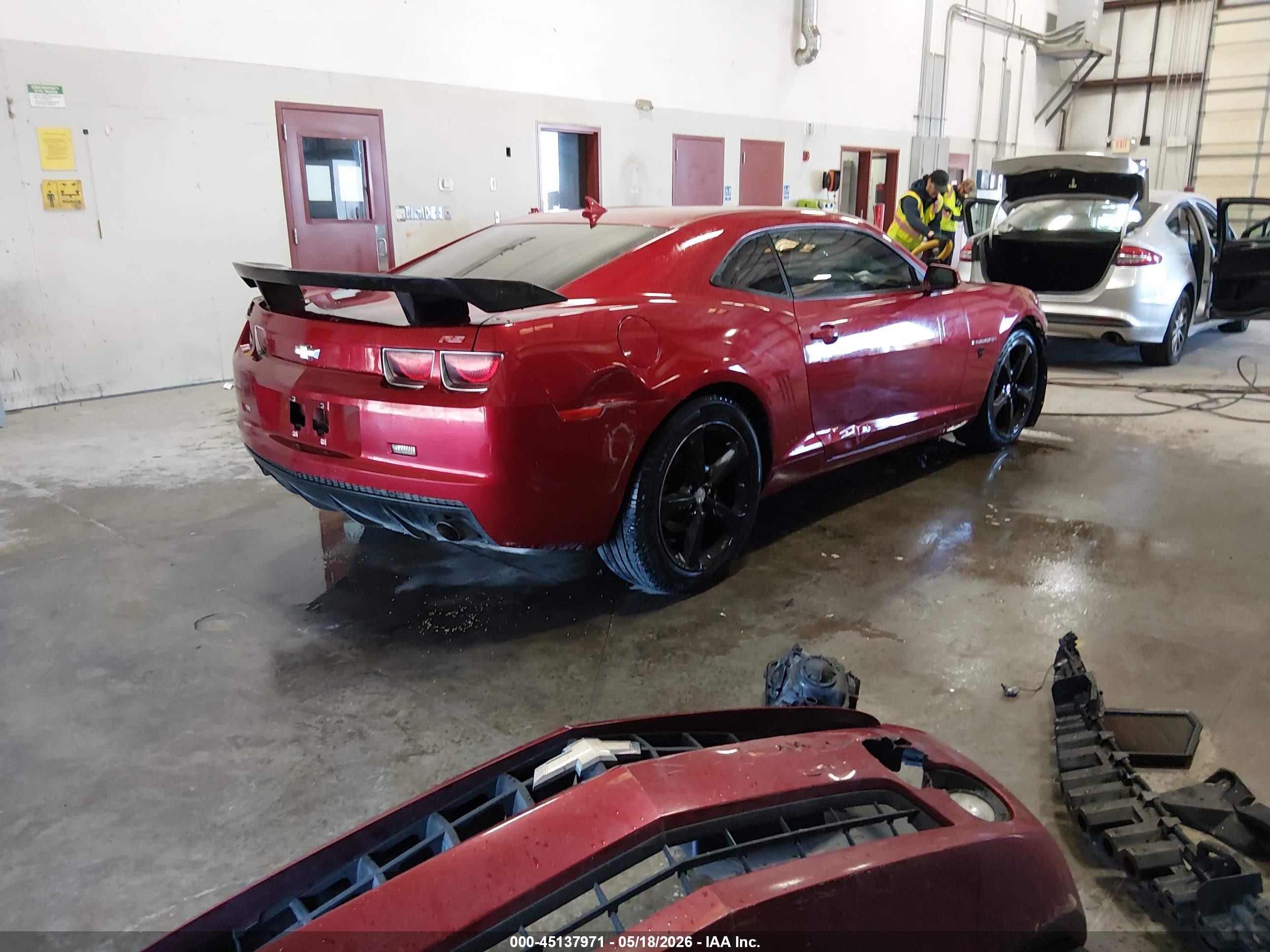 2013 Chevrolet Camaro 1lt Red vin: 2G1FB1E3XD9245745