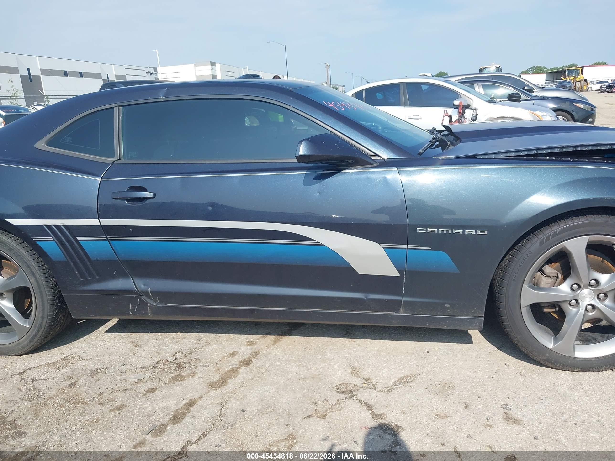 2014 Chevrolet Camaro 1lt Синий vin: 2G1FB1E3XE9156503