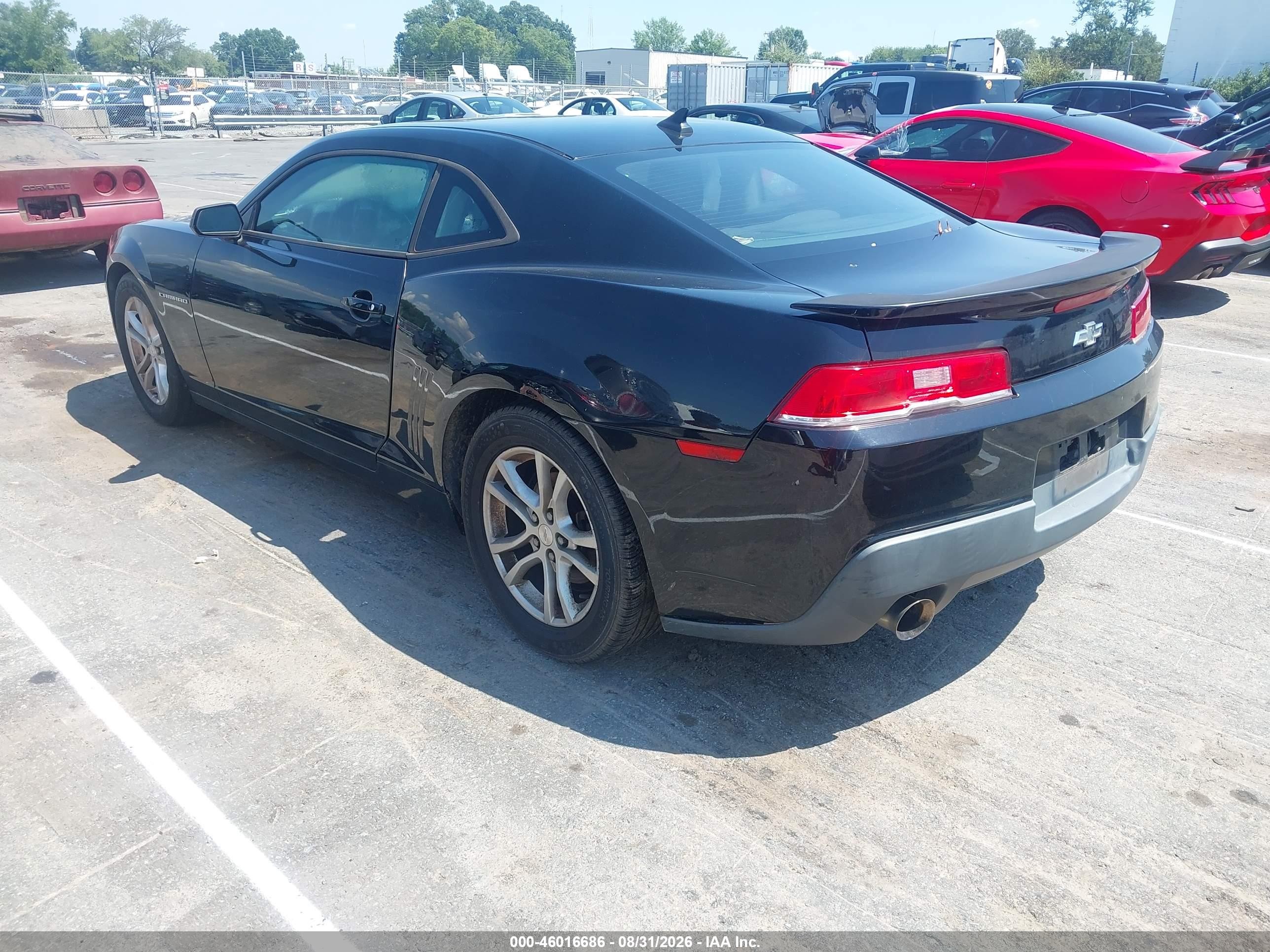 2014 Chevrolet Camaro 1lt Black vin: 2G1FB1E3XE9163614