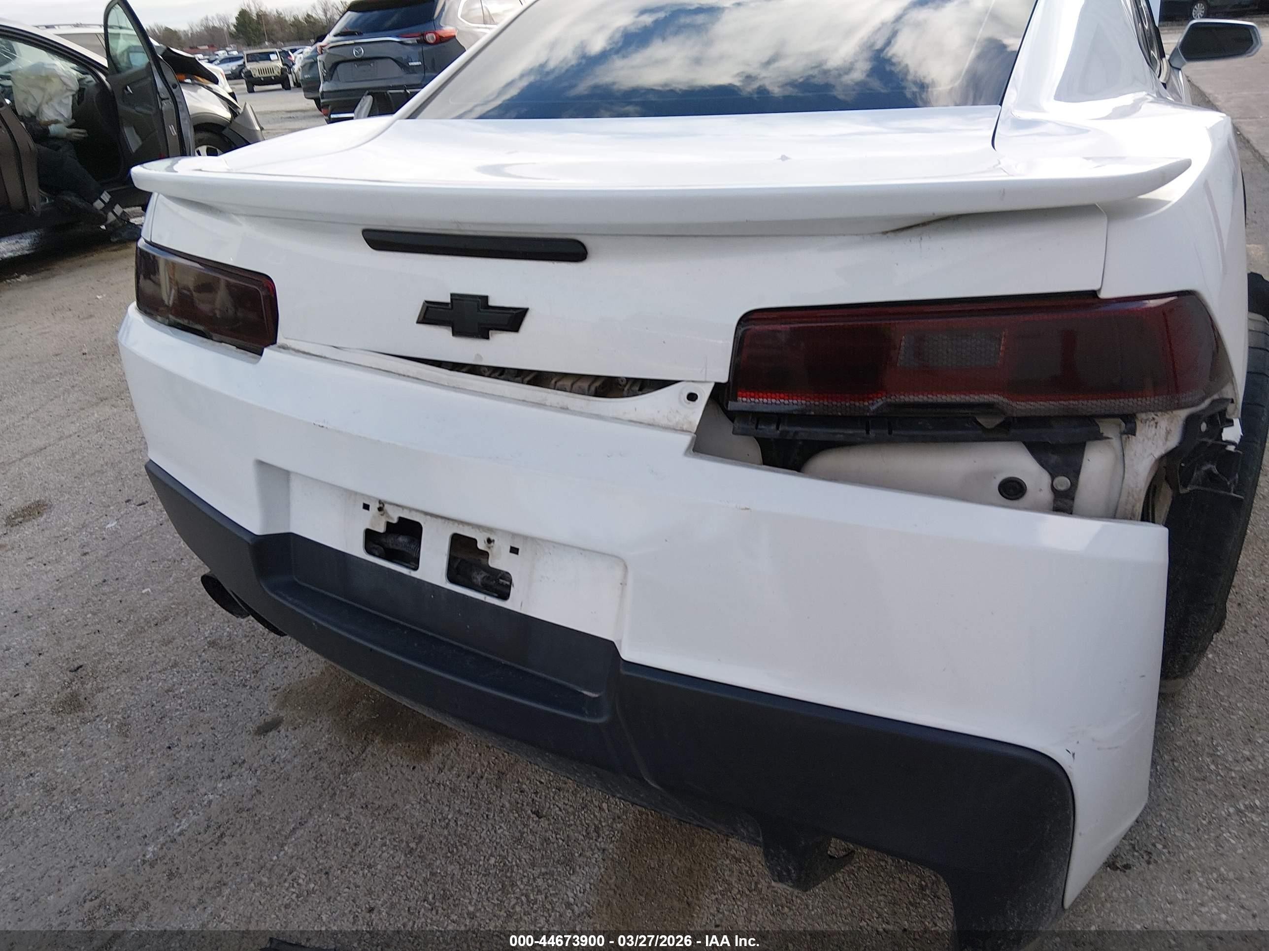2014 Chevrolet Camaro 1lt White vin: 2G1FB1E3XE9183667