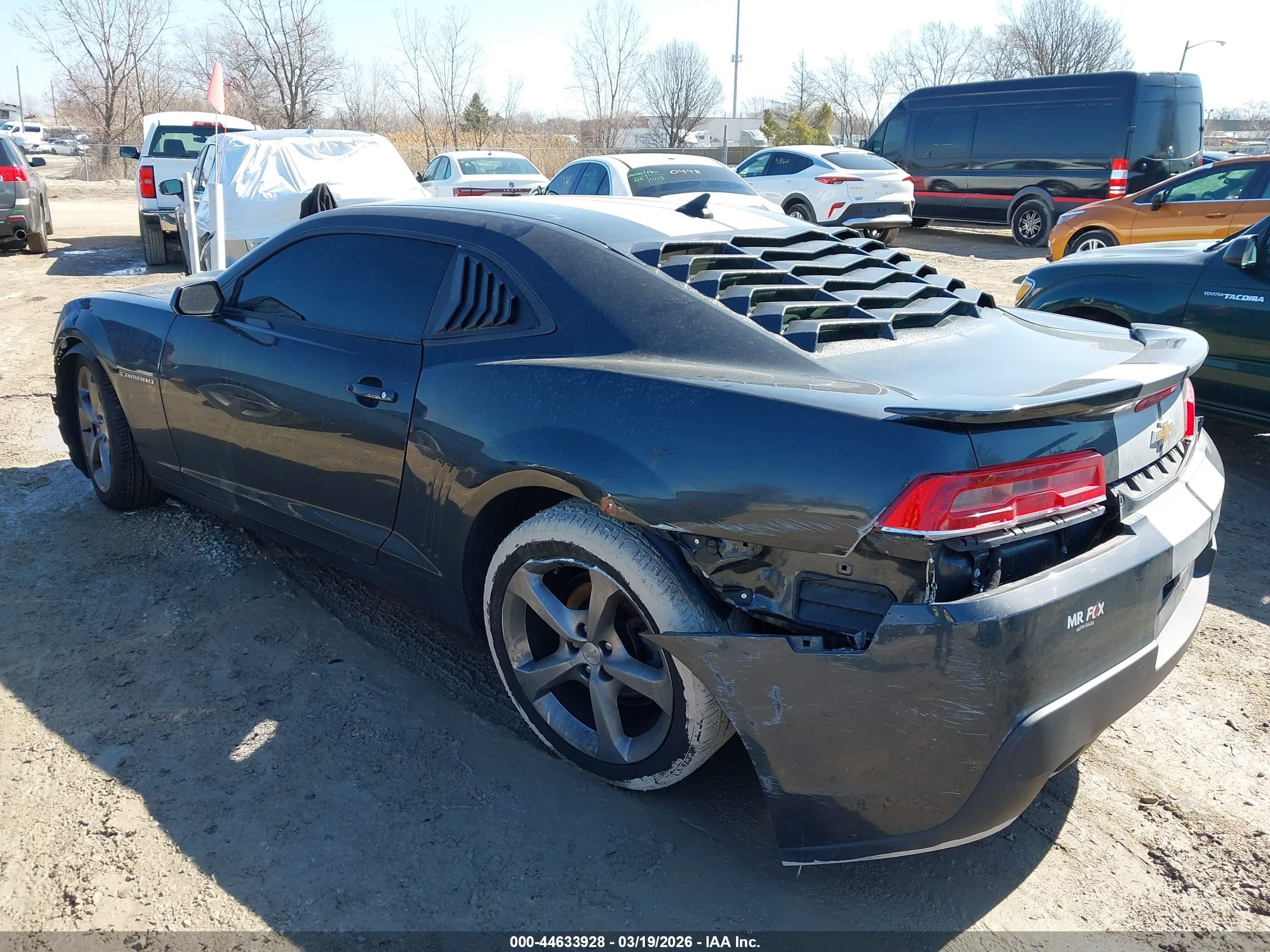 2014 Chevrolet Camaro 1lt Gray vin: 2G1FB1E3XE9225206