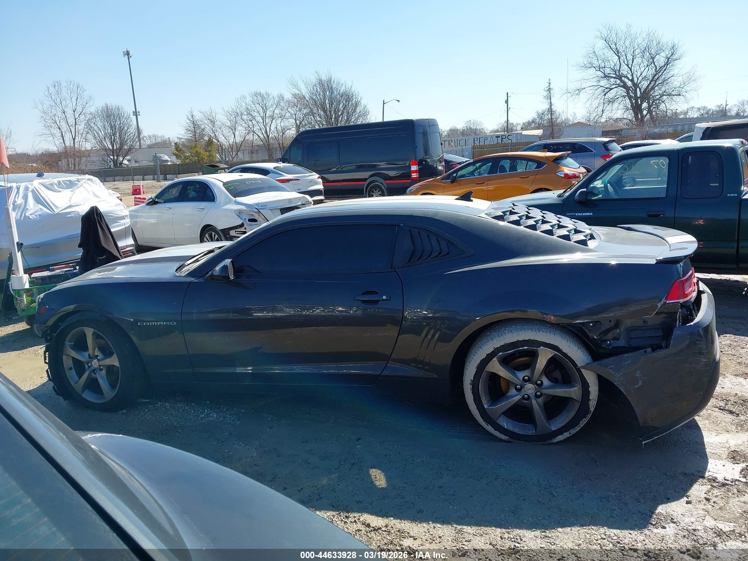 2014 Chevrolet Camaro 1lt Gray vin: 2G1FB1E3XE9225206