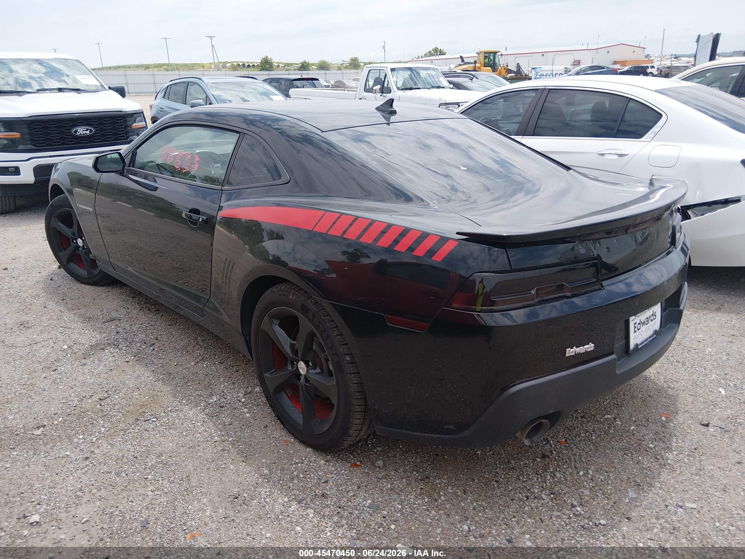 2014 Chevrolet Camaro 1lt Black vin: 2G1FB1E3XE9250414