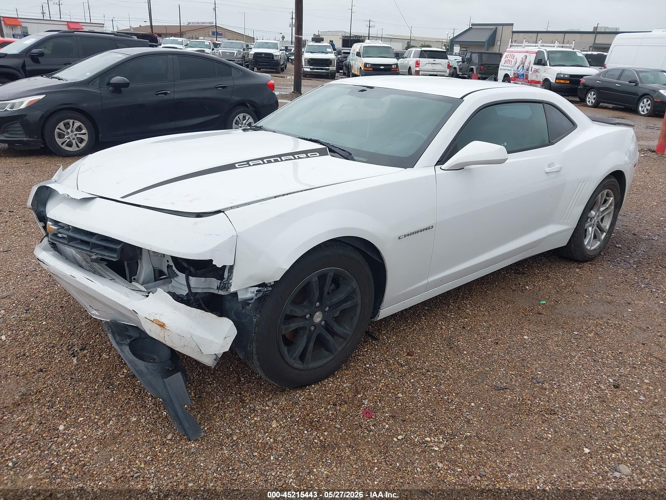 2014 Chevrolet Camaro 1lt White vin: 2G1FB1E3XE9307775