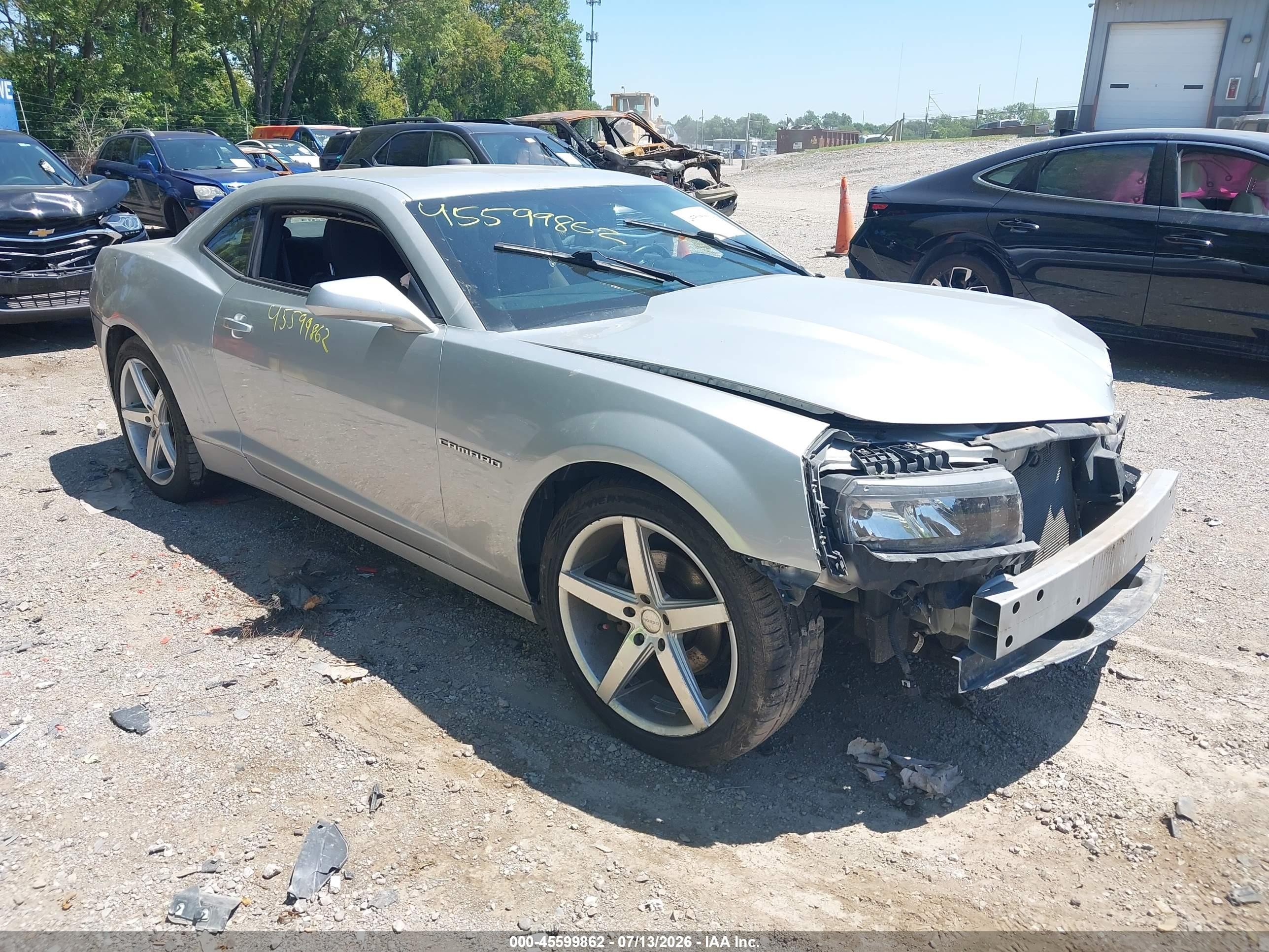 2014 Chevrolet Camaro 1lt Silver vin: 2G1FB1E3XE9320154