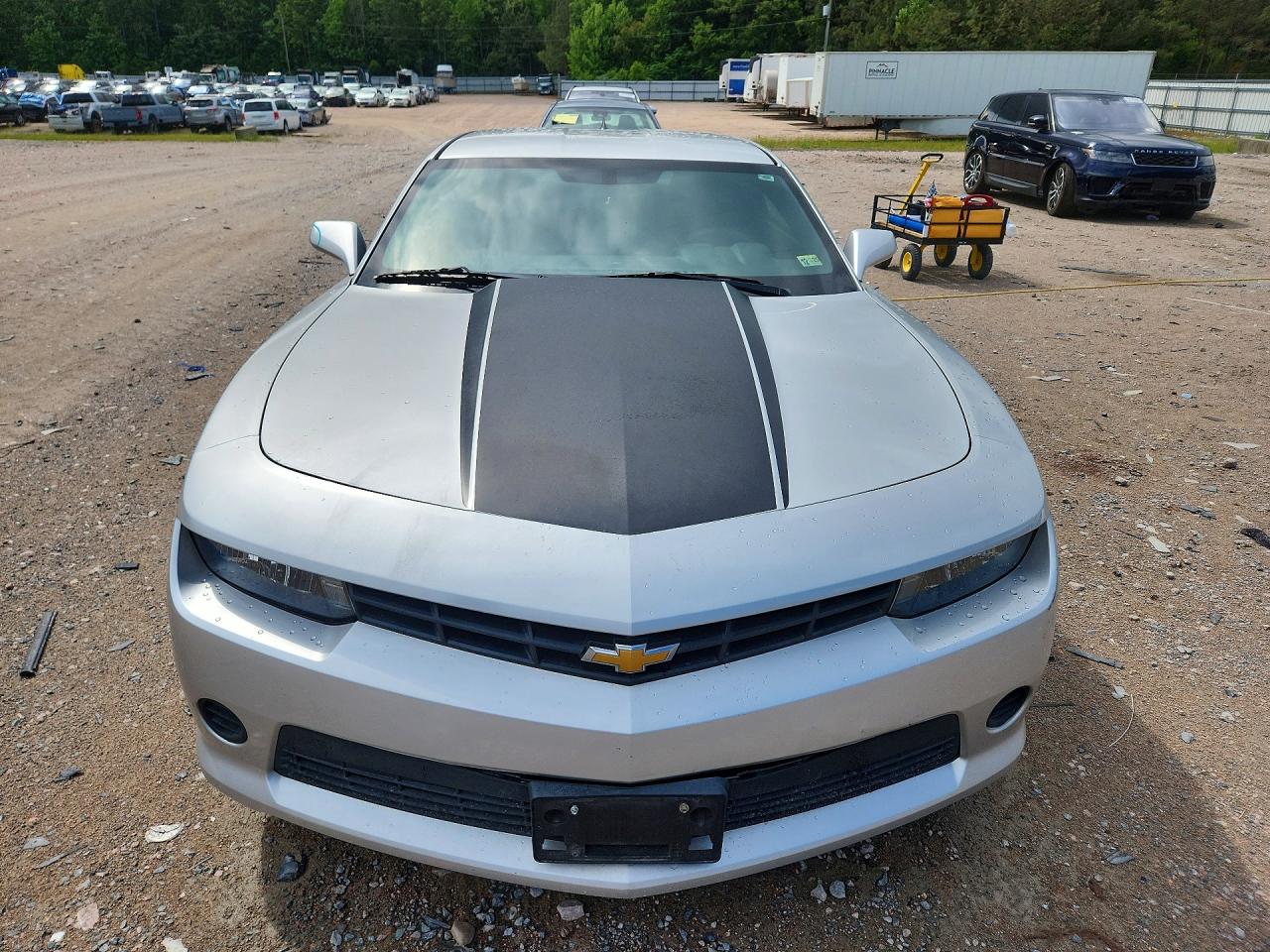 2015 Chevrolet Camaro Ls Silver vin: 2G1FB1E3XF9130582