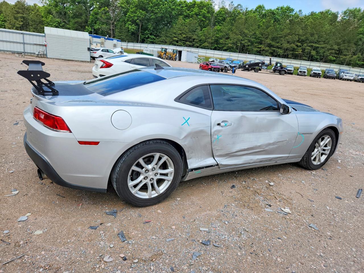2015 Chevrolet Camaro Ls Silver vin: 2G1FB1E3XF9130582