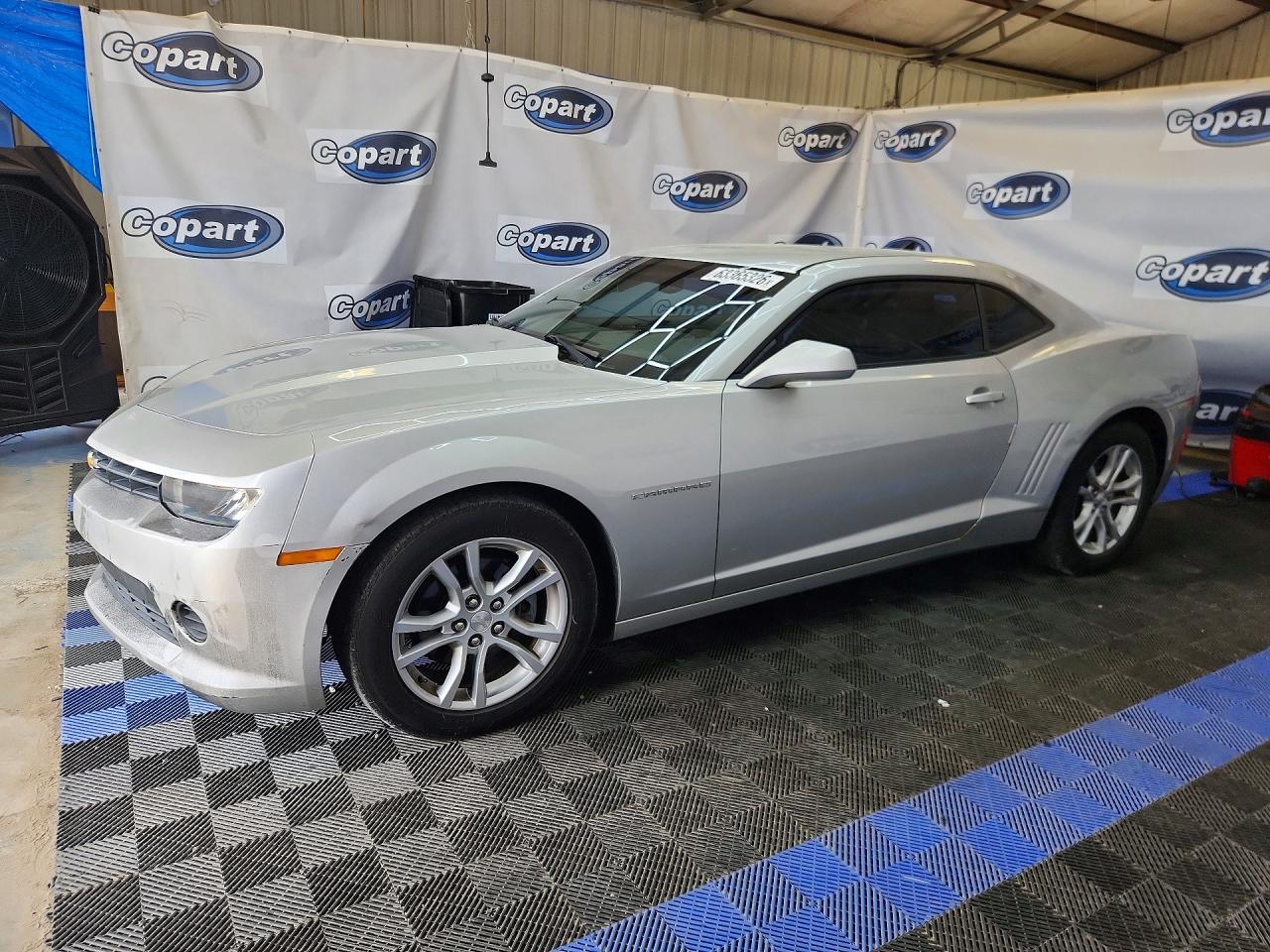 2015 Chevrolet Camaro Ls Silver vin: 2G1FB1E3XF9137922