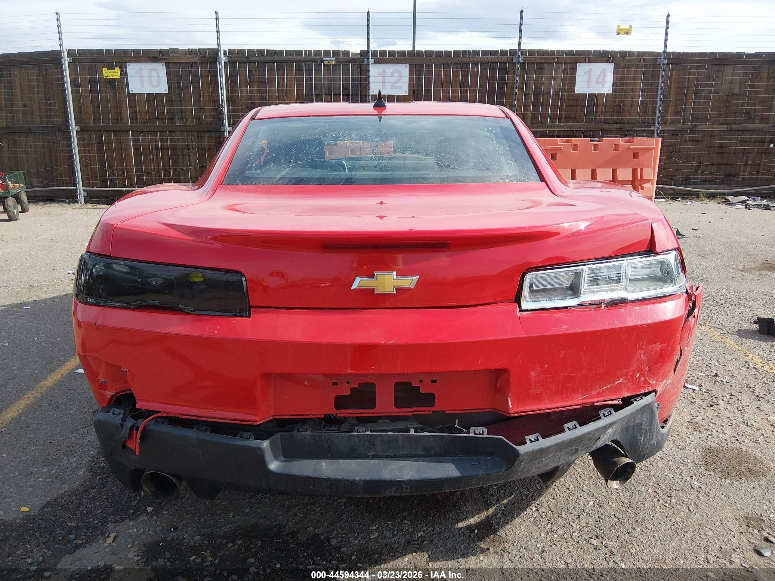 2015 Chevrolet Camaro 2ls Red vin: 2G1FB1E3XF9138911